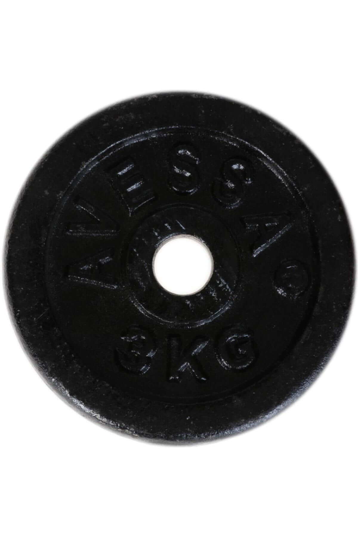 Avessa Döküm Ağırlık Siyah Plaka 3 kg 2016090206