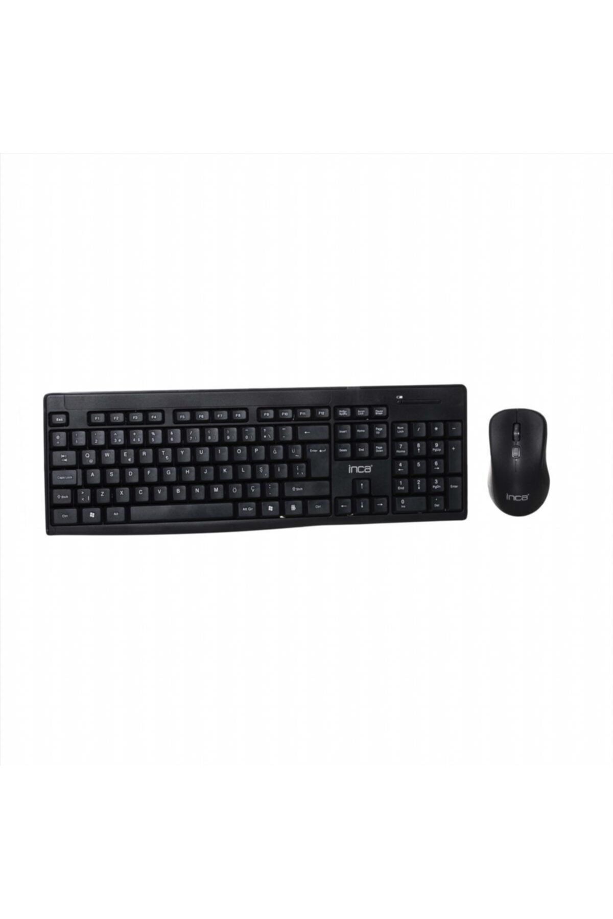Inca Klavye Mouse Seti Kablosuz Dayanıklı Soft Tasarım Iws-539t Siyah