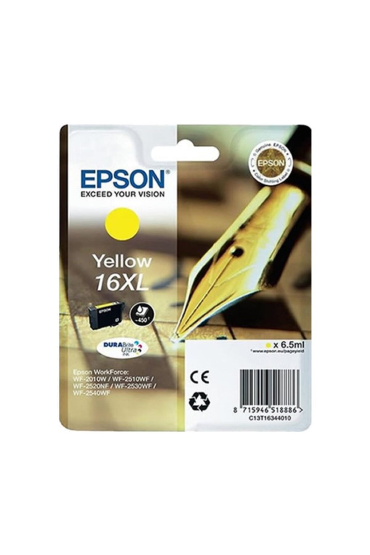 Epson 16xl Orjinal Sarı Kartuş C13t16344020