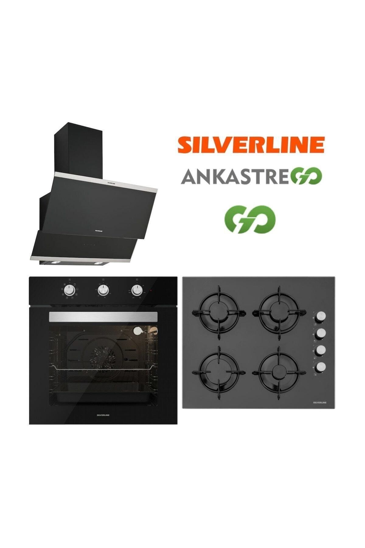 Silverline Siyah Cam Ankastre Set BO6503B01 - CS5349B01 - 3420