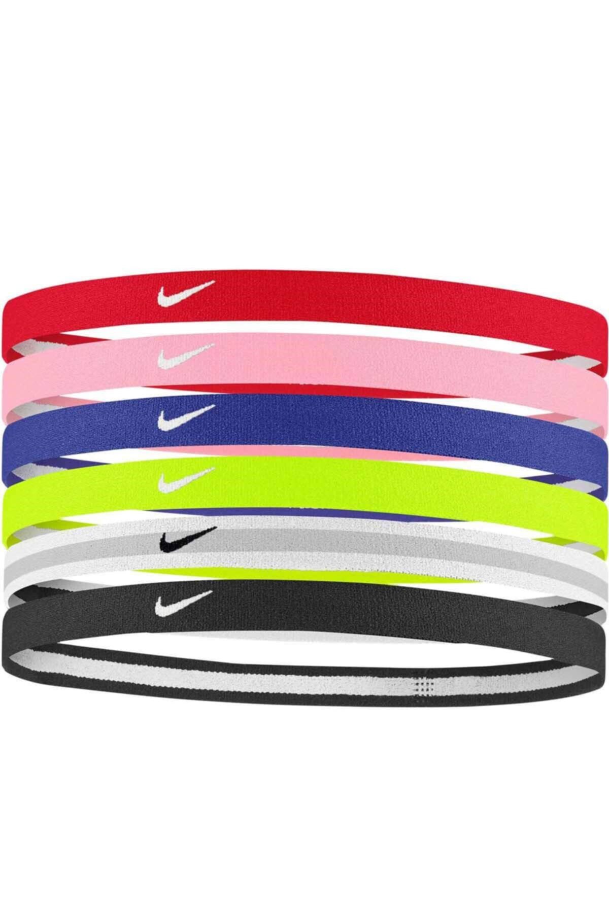 Nike Y Swoosh Sport Headbands 6 Pk Unisex Kırmızı Antrenman Saç Bandı N.100.3042.966.os