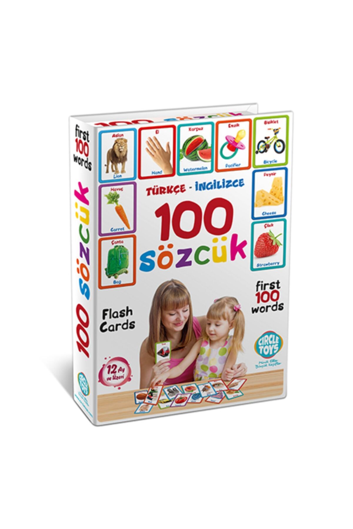 Circle Toys Pedagog Onaylı 100 Sözcük Flash Kartları