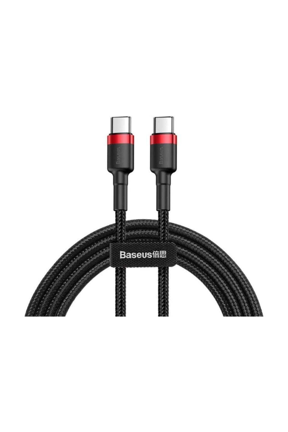 Baseus Cafule Series Type-C PD2.0 60W Flash Charge Cable (20V 3A) 2M Siyah-Kırmızı