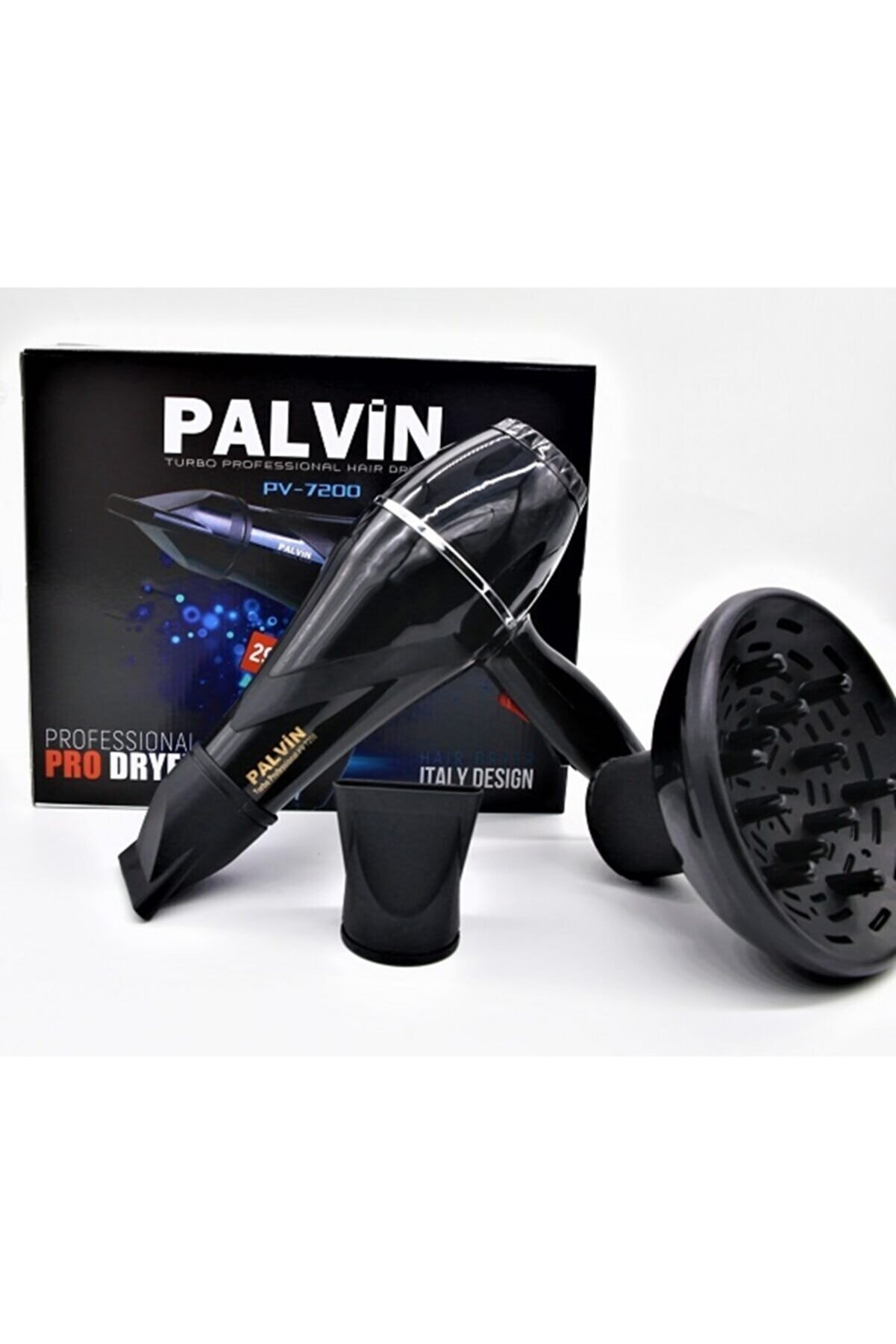 POWER MC Palvin Pv7200 Profosyonel Fön Makinesi Ve Saç Kurutma Makinesi (kuaförlerin Tercihi)