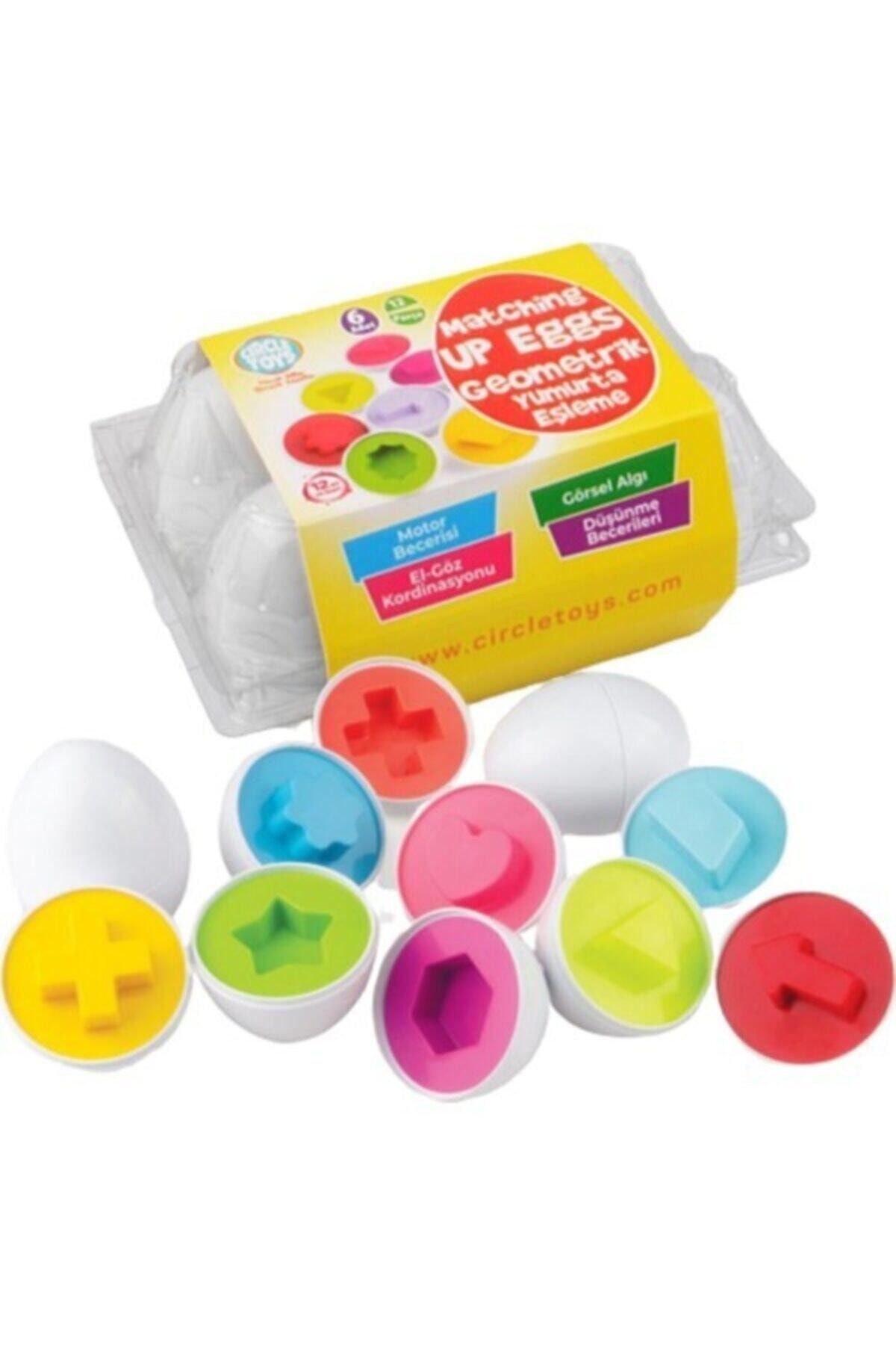 Circle Toys Geometrik Yumurta Eşleme Oyunu (6 Lı Paket)