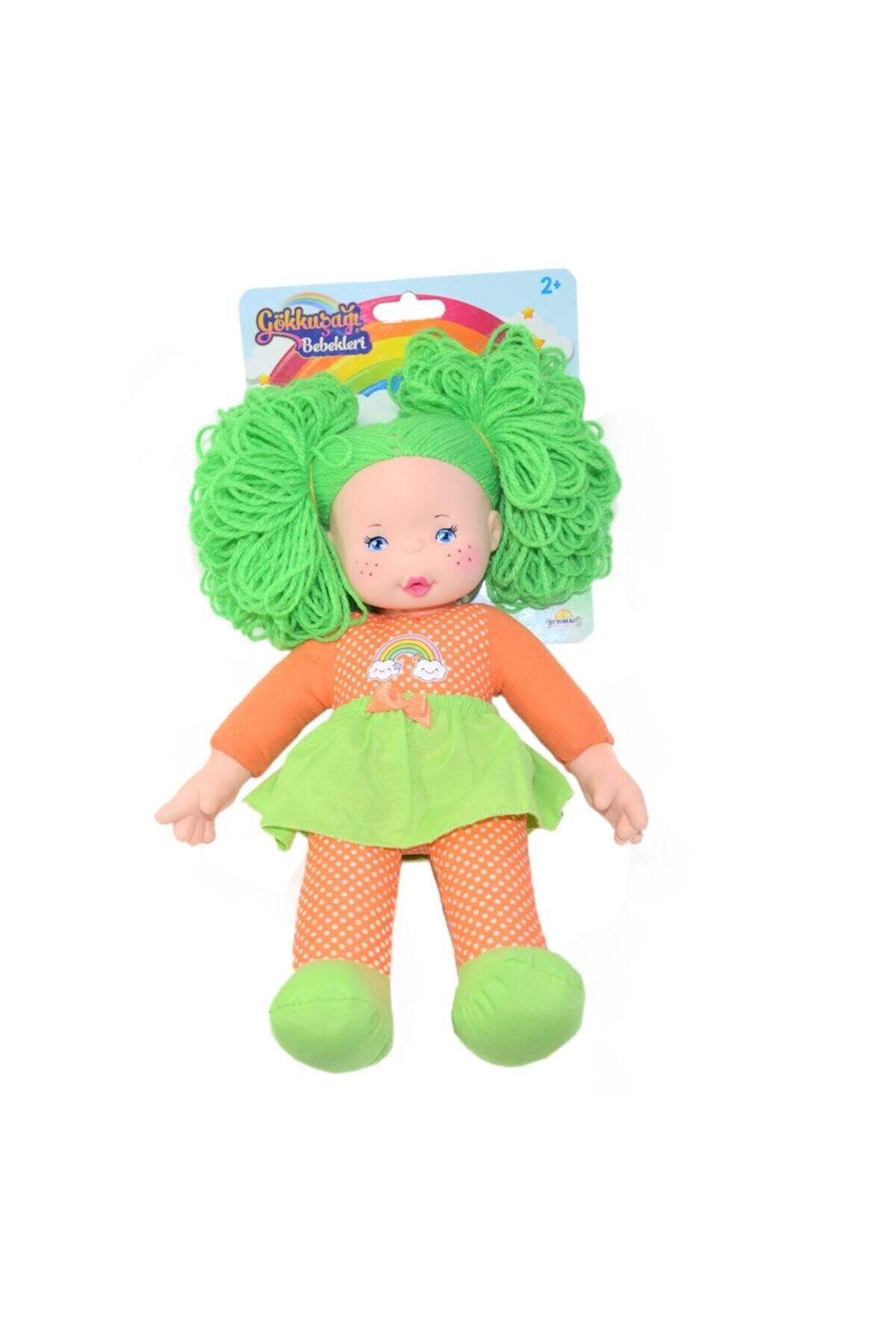 ABC OYUNCAK Oyuncak Lahana Bebek Yeşil Saçlı 35 Cm