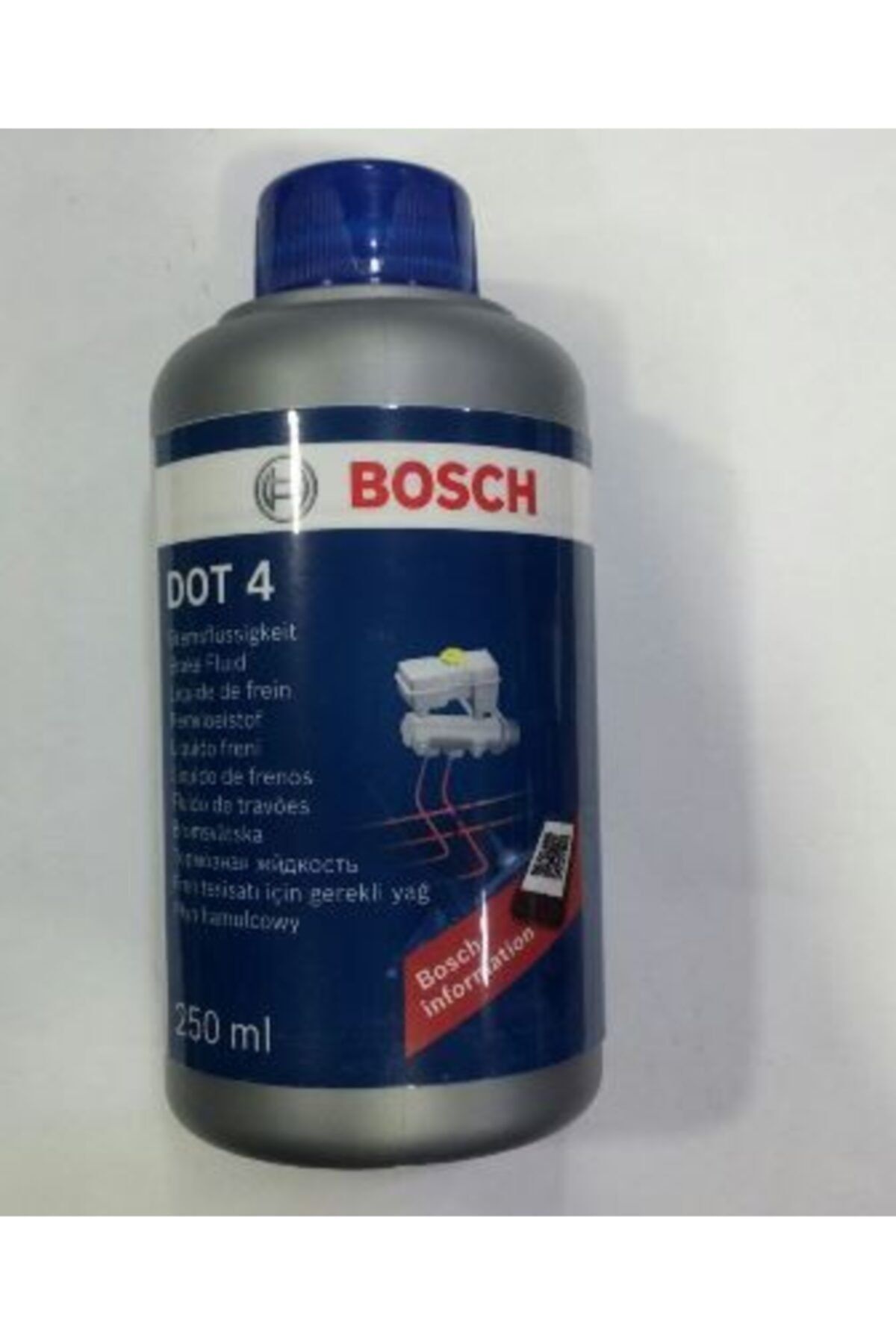 Valeo Motosiklet & Otomobil Fren Hidrolik Yağı Dot 4 Bosch 250ml Uyumlu