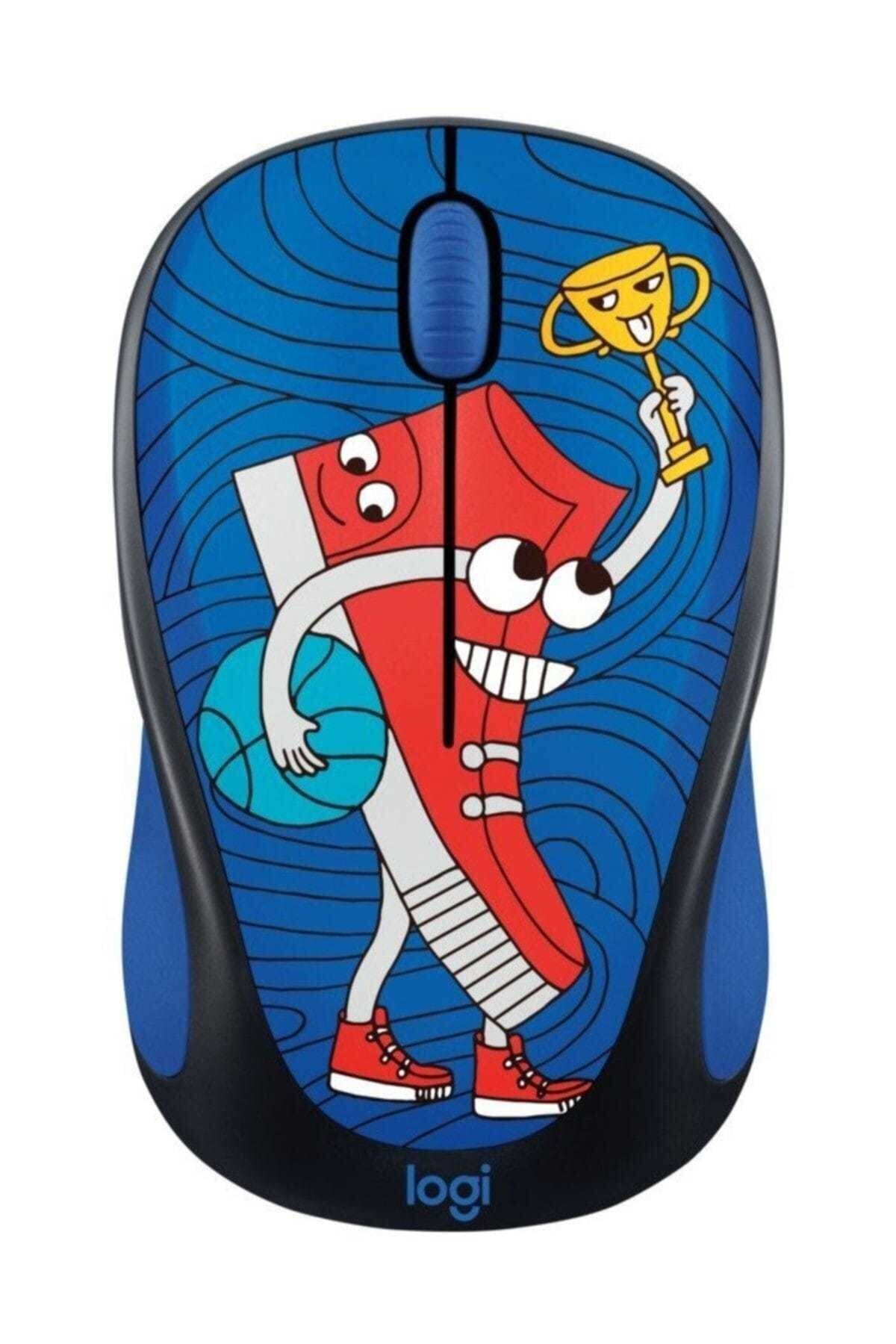 logitech M238 Kablosuz Mouse Doodle Sneaker Head