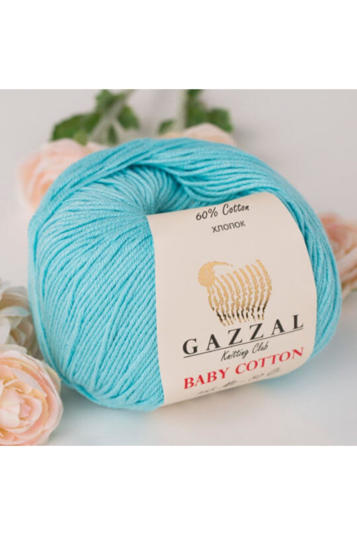 Gazzal Baby Cotton Örgü Ipi %60 Pamuk %40 Akrilik 165 m 50 gr Renk Kodu 3451