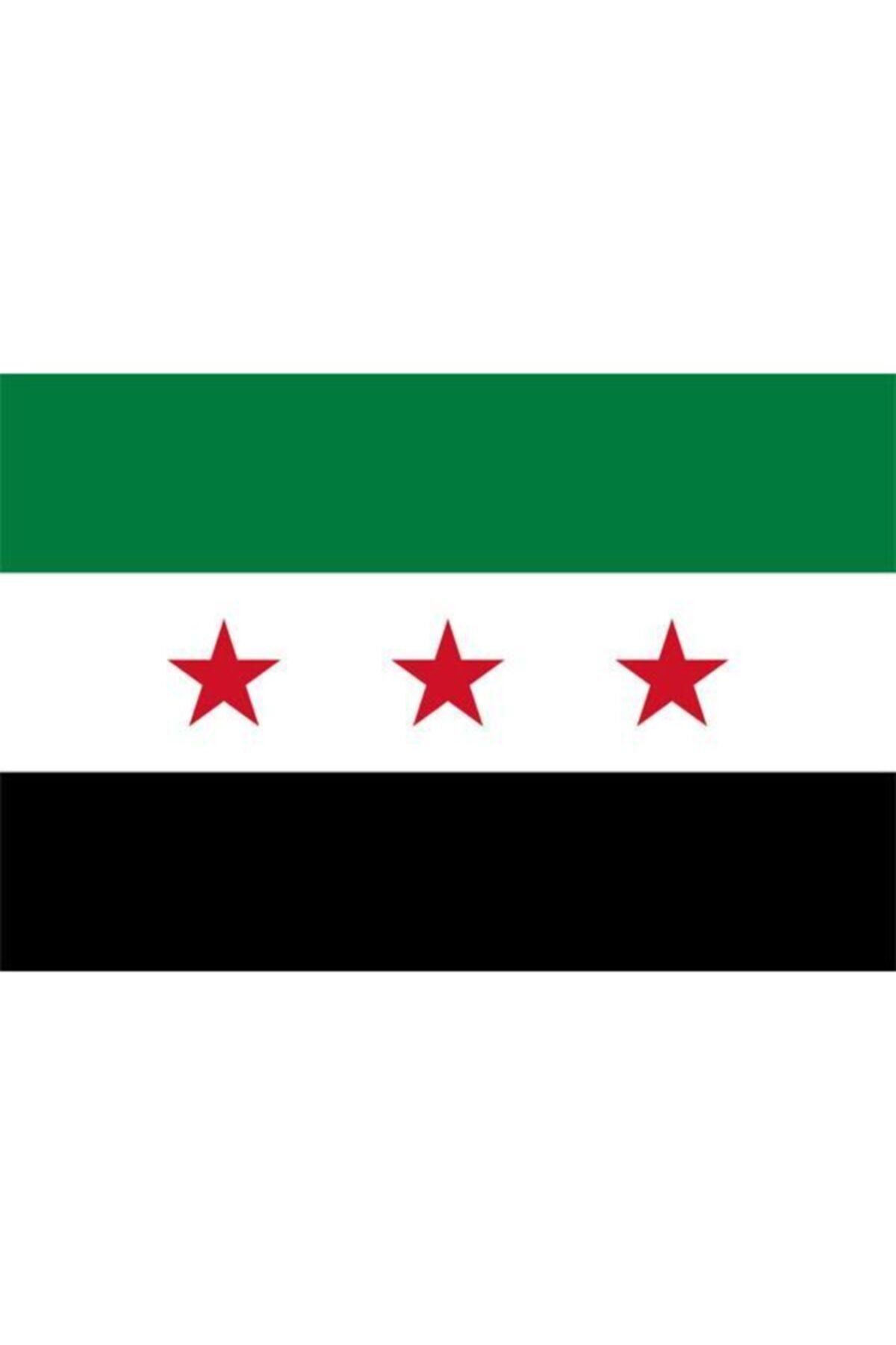 Saturn Masa Üstü Özgür Suriye Bayrağı 15x23cm Masa Bayrağı