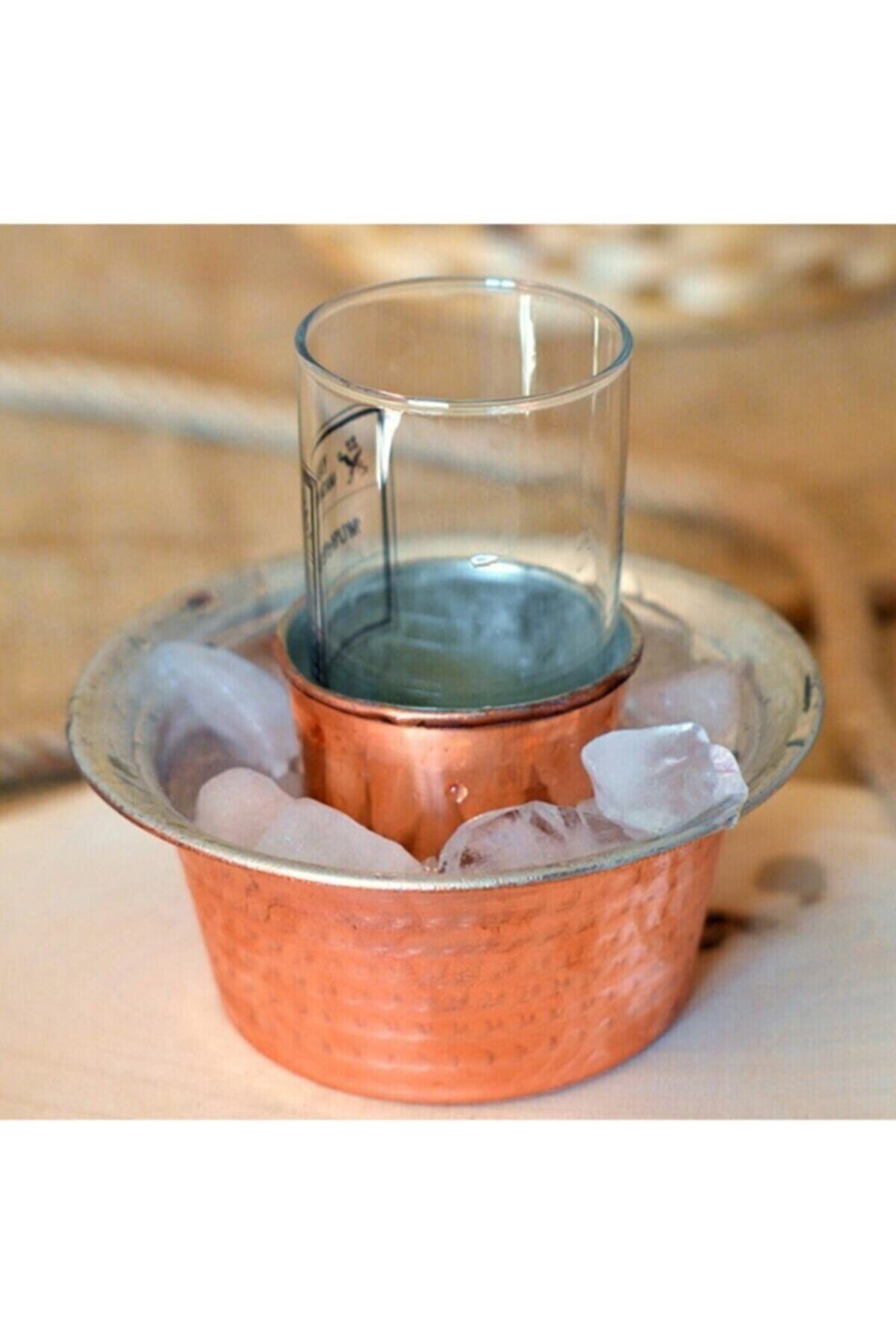 AYBABA STORE 2'li Bakır Ehlikeyf - El Yapımı 2 Ehli Keyf Rakı Bardaklık Ehl-i Keyif Meşrubat Bardağı