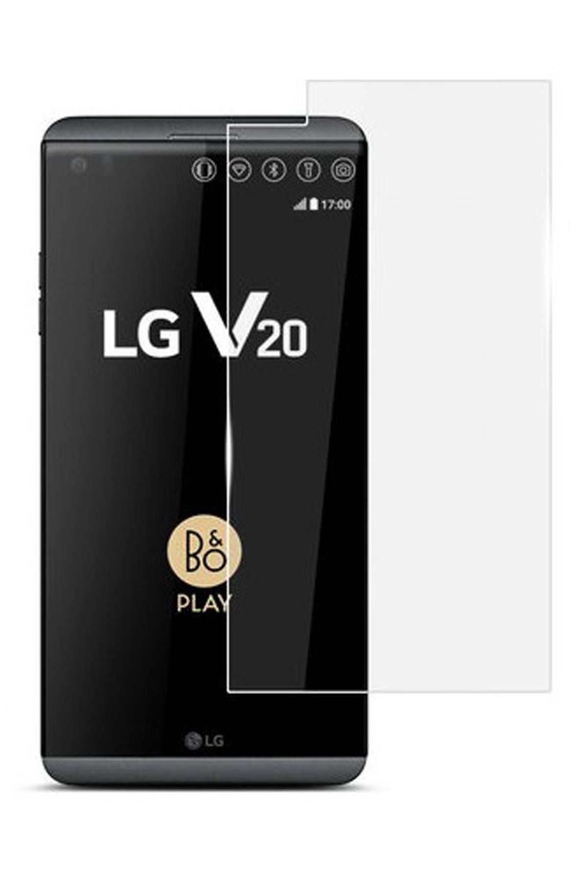LG V20 Uyumlu Kırılmaz Cam Sert Temperli Maxi
