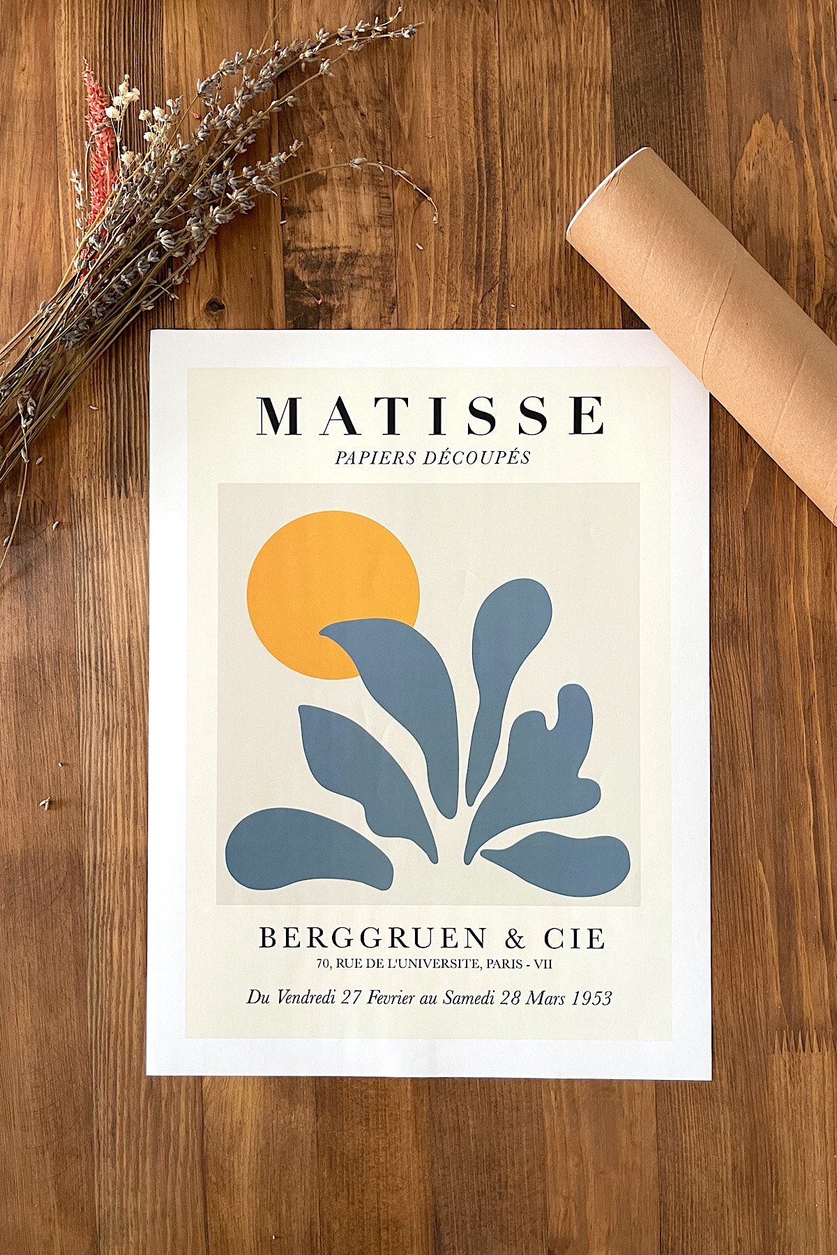 capo by aytaç yamaç Poster - Matisse Papiers Decoupes Art Vintage Reprodüksiyon 30x40cm