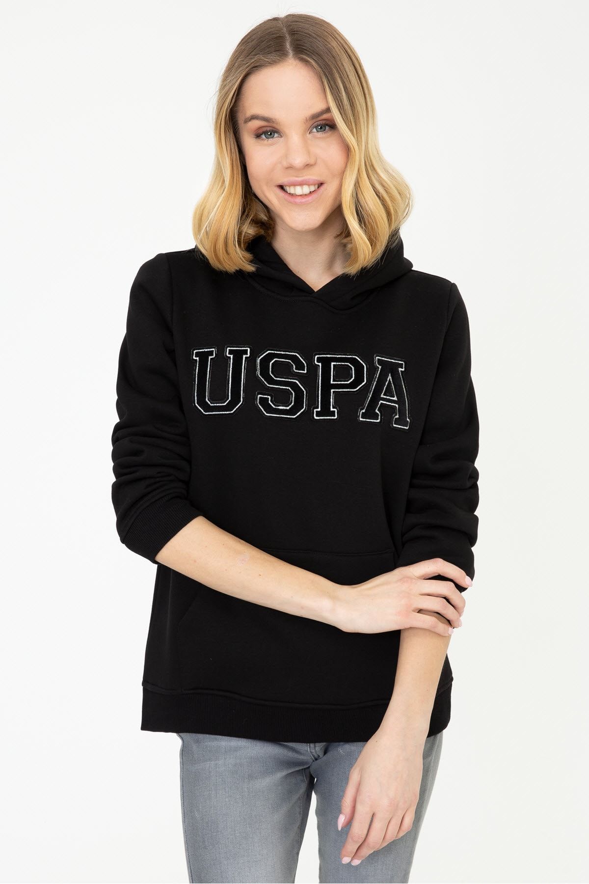 U.S. Polo Assn. Siyah Kadın Sweatshirt