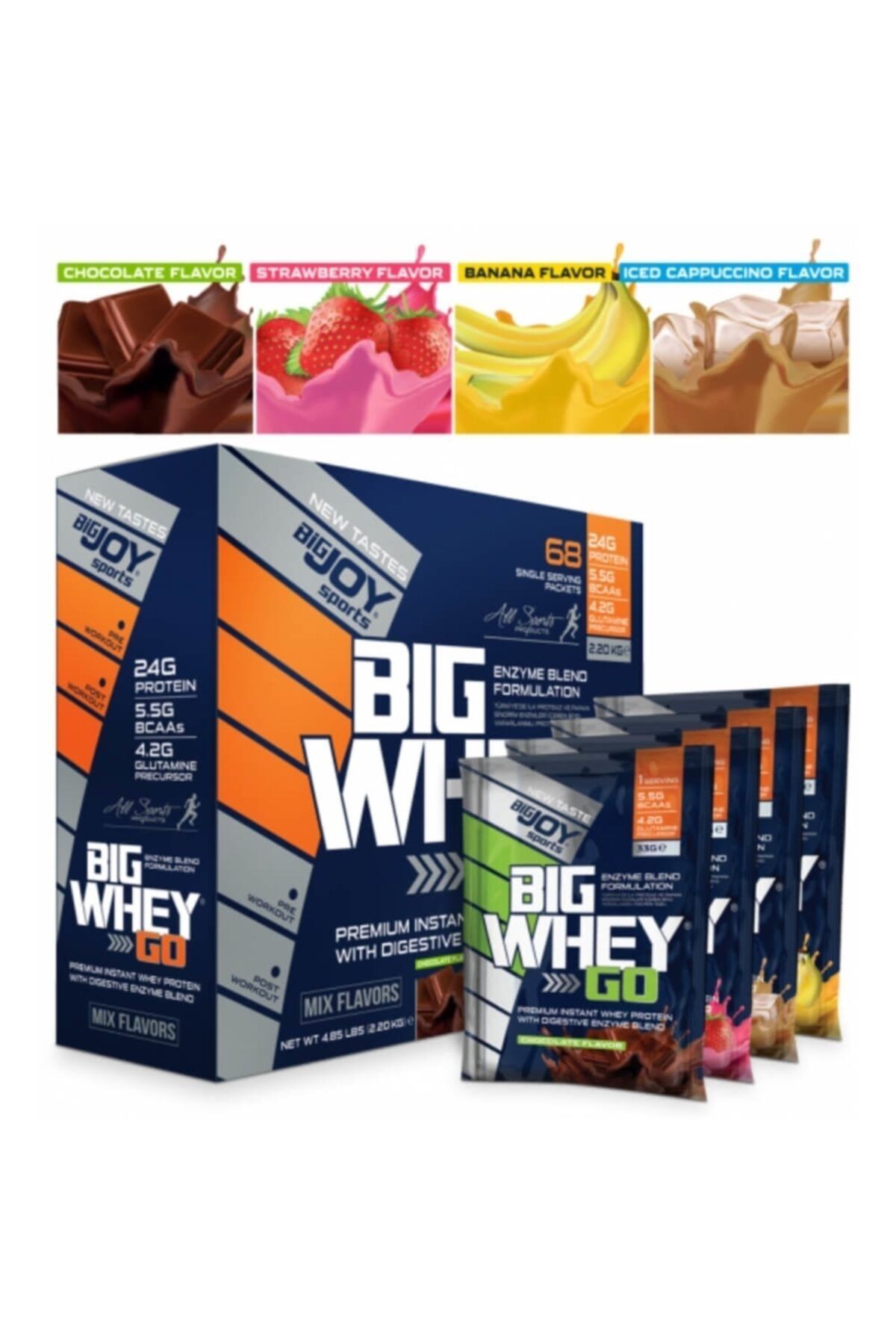 Bigjoy Sports Bigjoy Big Whey Go Protein 2070 Gr 68 Saşe