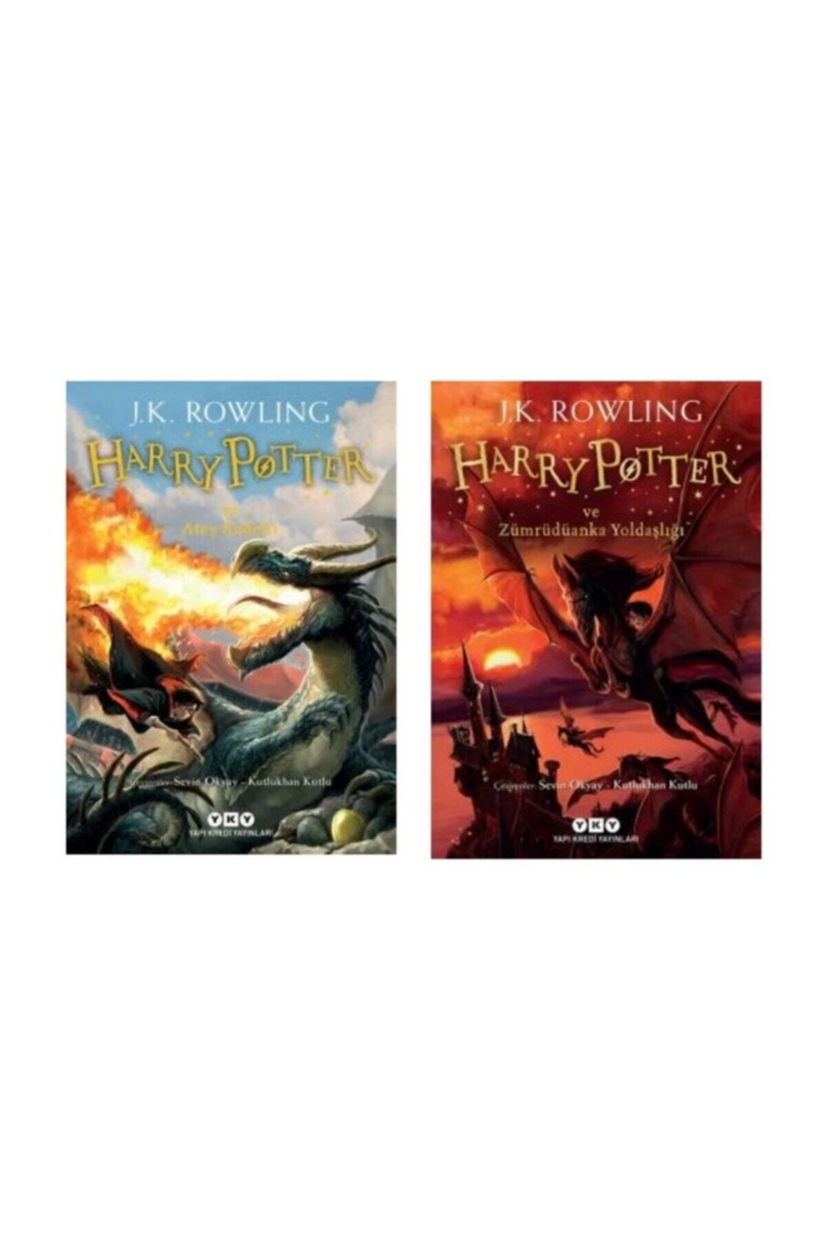 Yapı Kredi Yayınları Harry Potter Serisi 4. Ve 5. Kitaplar 2 Kitap Set - Ateş Kadehi - Zümrüdüanka Yoldaşlığı