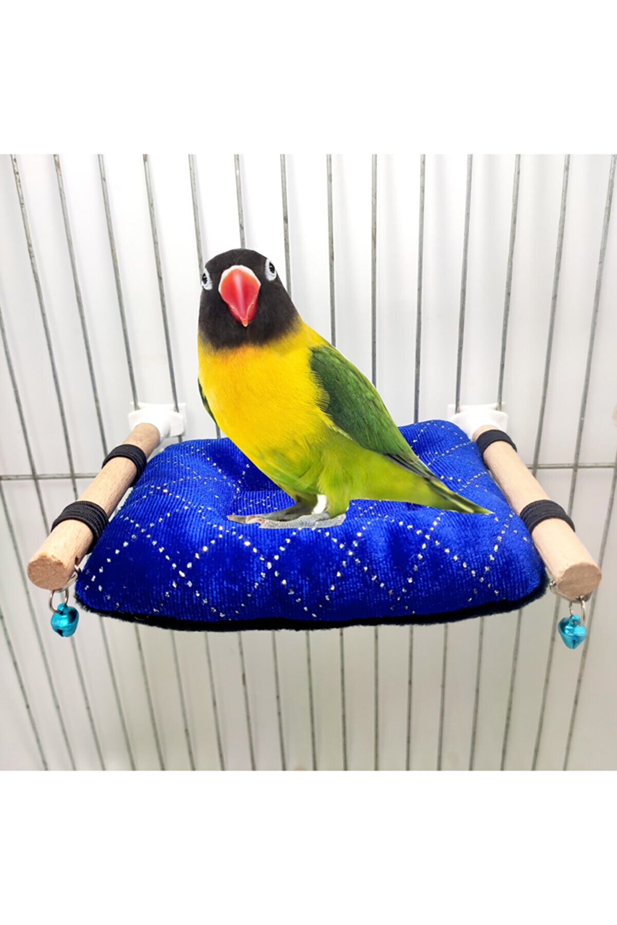 ozzipetshop Sevda Papaganı Için Özel Kuş Yastığı Tünekli Model + Süpriz Hediye