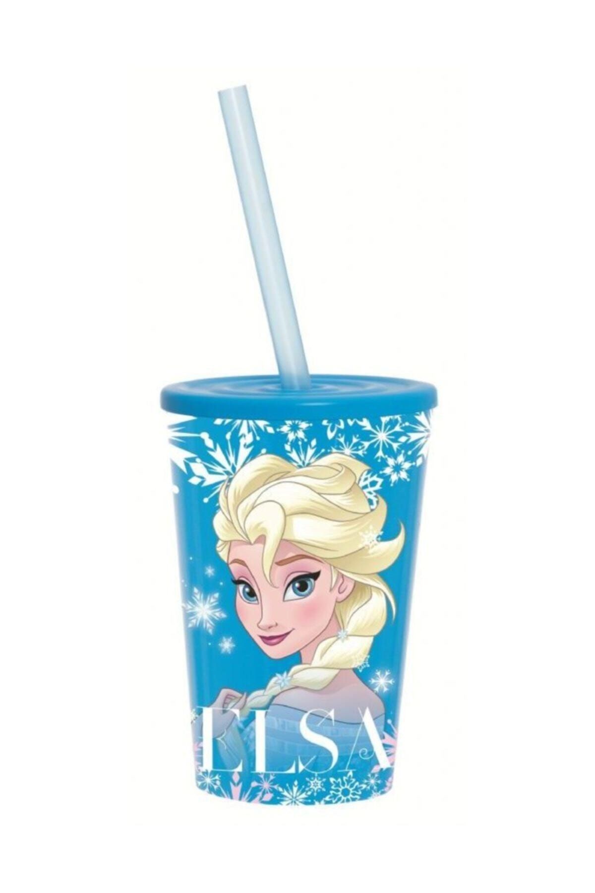 Herevin Frozen Elsa 340 Ml Pipetli Bardak - Kız Çocuk - Mavi