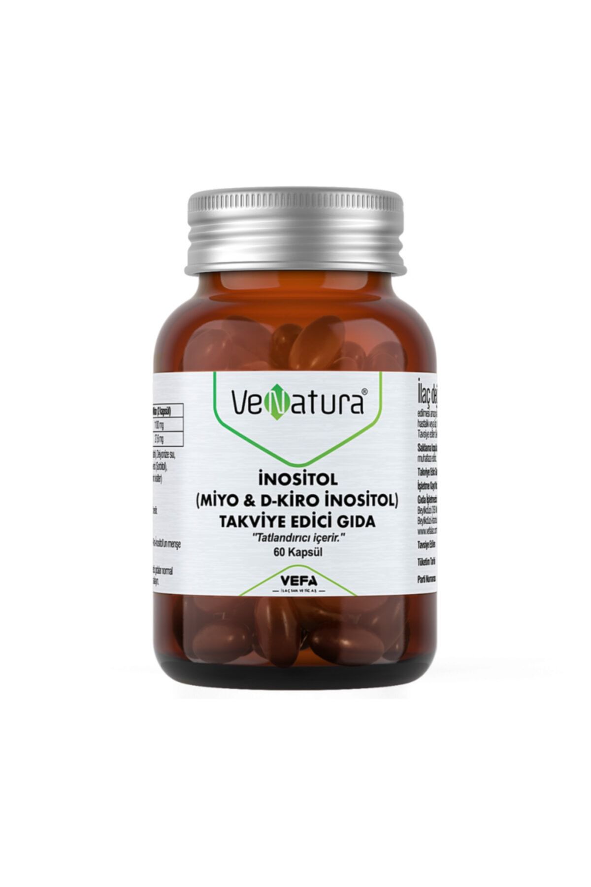 Venatura Inositol (miyo & D-kiro Inositol) 60 Kapsül