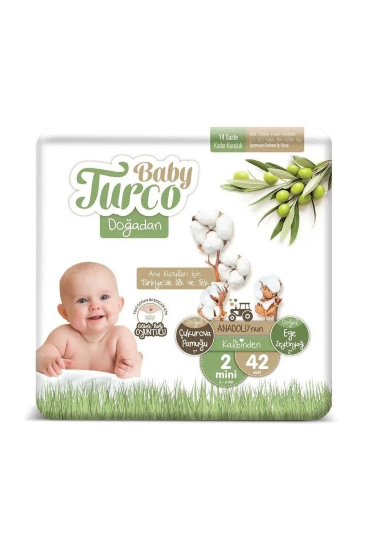Doğadan Baby Turco Bebek Bezi 2 Numara (42 Adet)