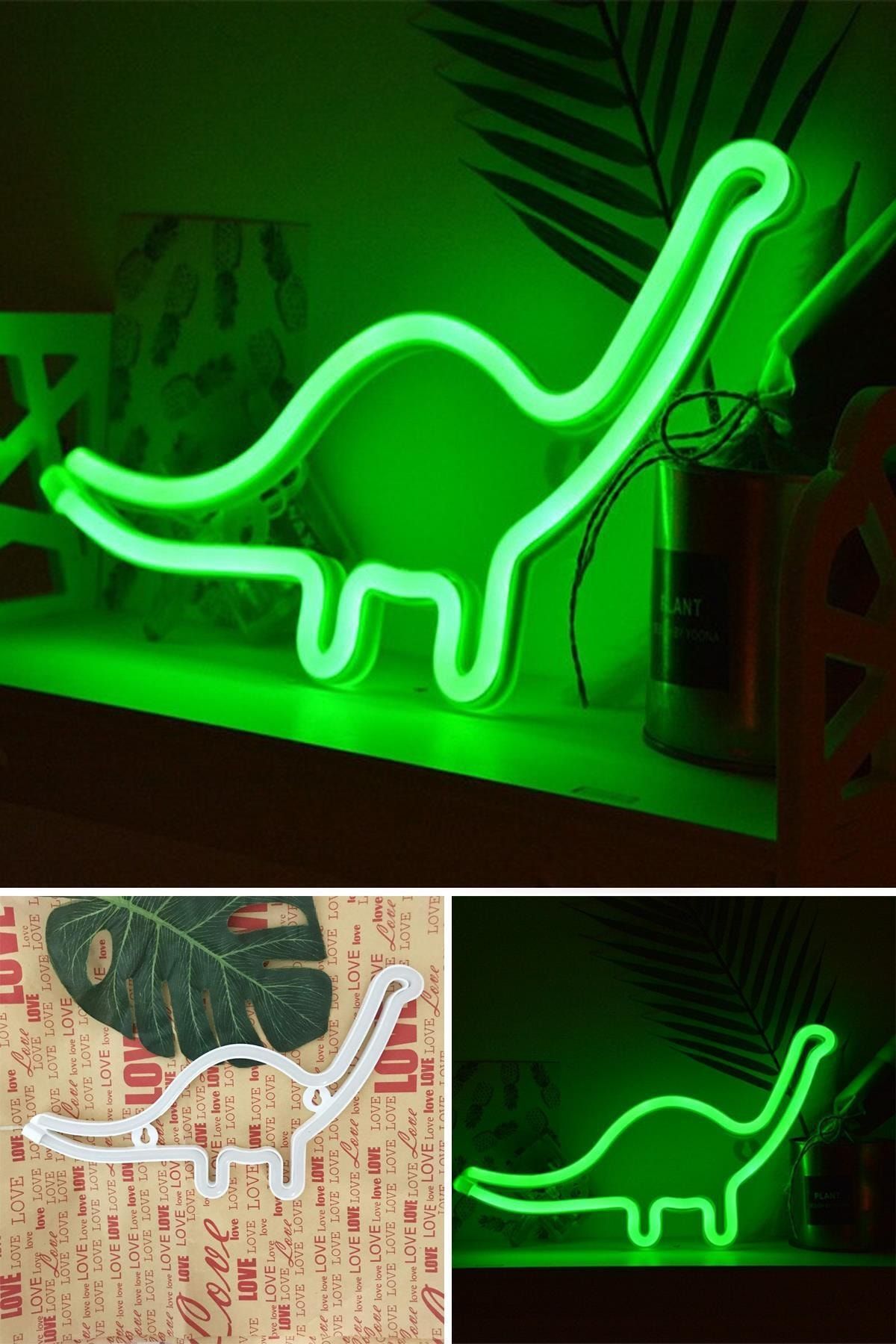 Trendpoint Neon Led Işıklı Masa Lambası Dekoratif Aydınlatma Gece Lambası Usb Şarjlı Ve Pilli
