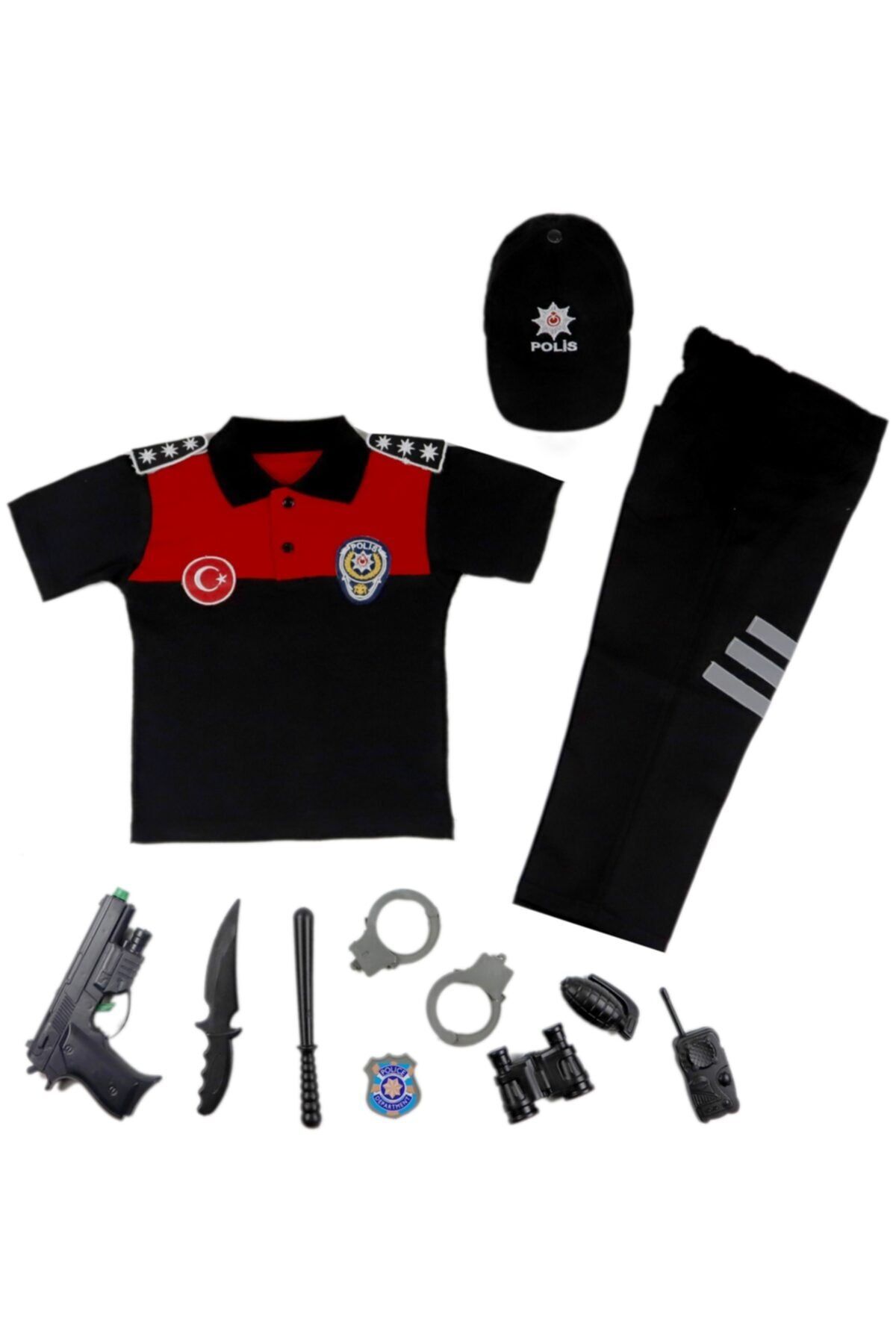 Liyavera Unisex Polo Yaka Türk Yunus Polis Kostümü Çocuk Kıyafeti 1