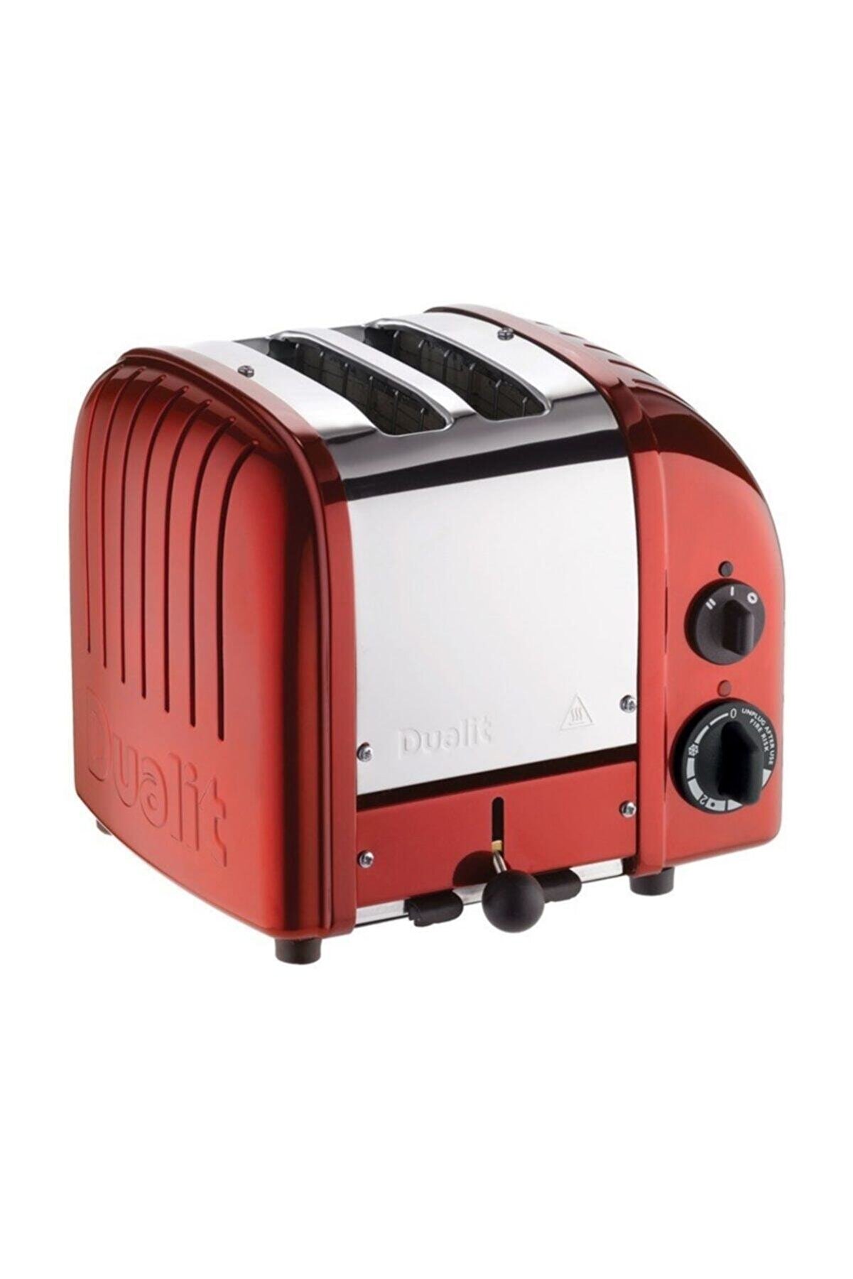 Dualit 2 Hazneli Classic 27031 El Yapımı Kırmızı Rengi Ekmek Kızartma Makinesi