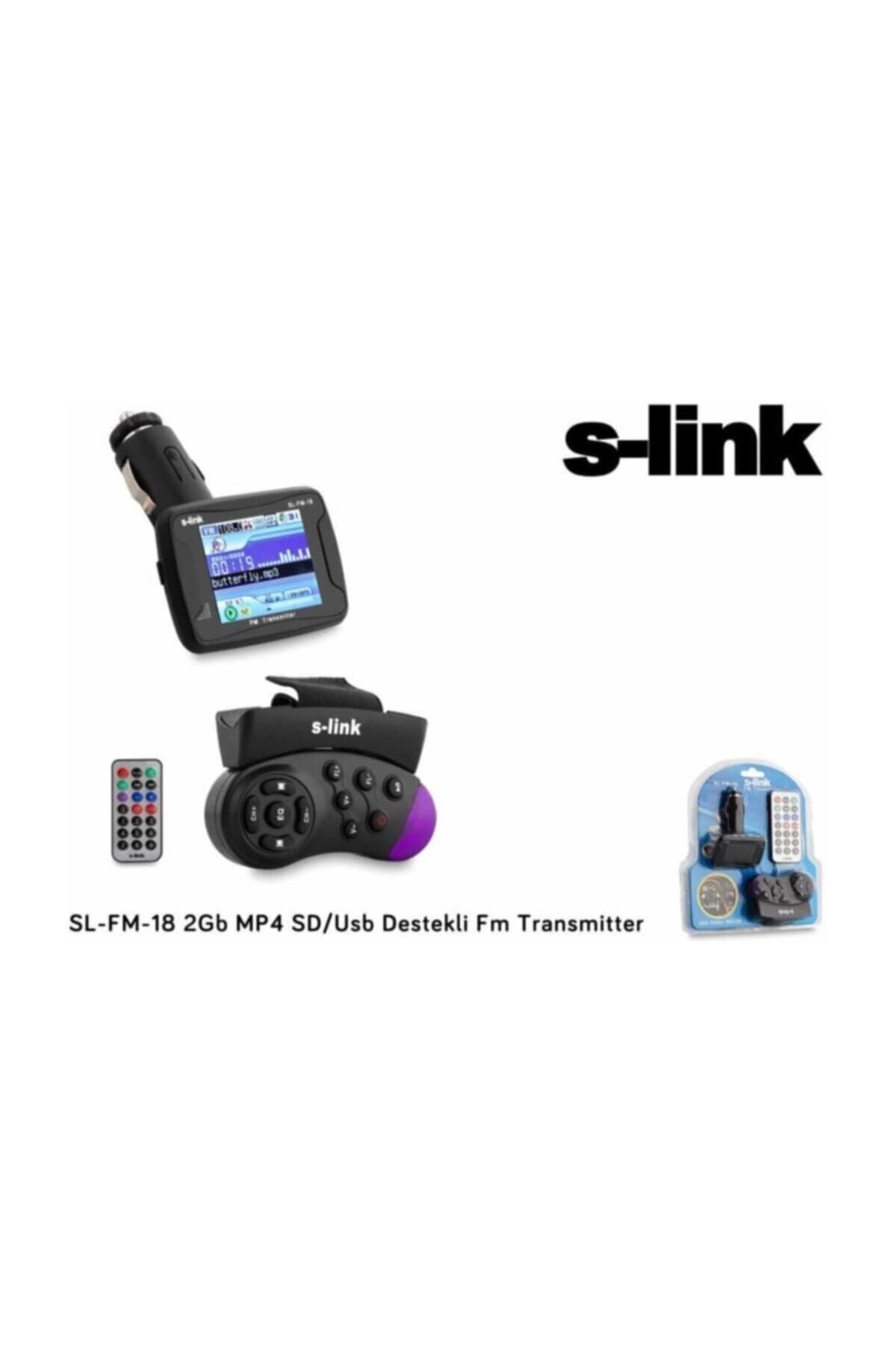 S-Link Sl-fm-018 2gb Mp4 Sd/usb Destekli Fm Transmitter