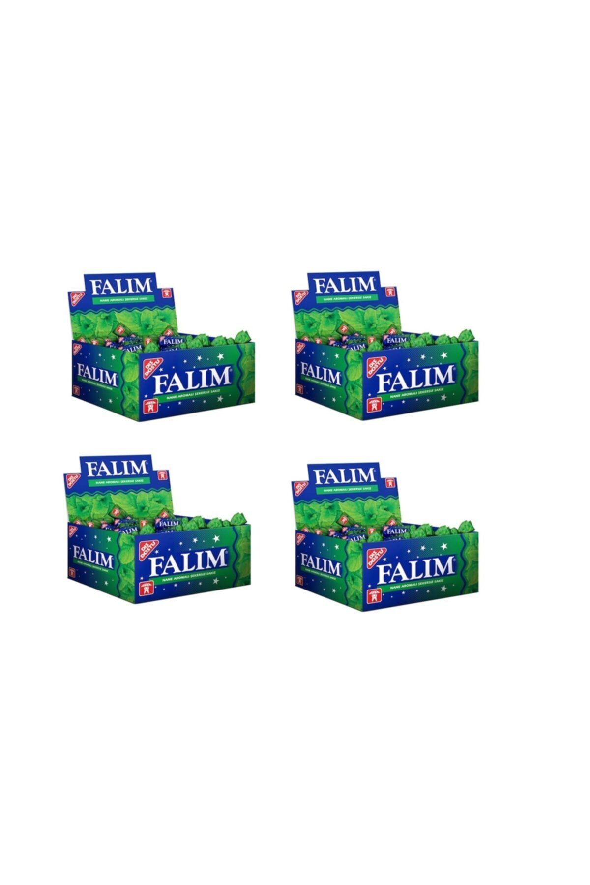 Falım Tekli Nane Aromalı Şekersiz Sakız 1.4gr 100x4 Paket