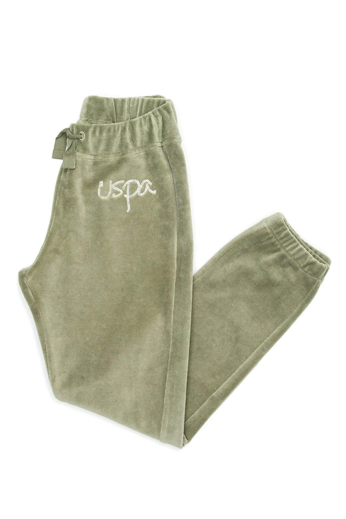 U.S. Polo Assn. Yeşil Kız Çocuk Örme Pantolon
