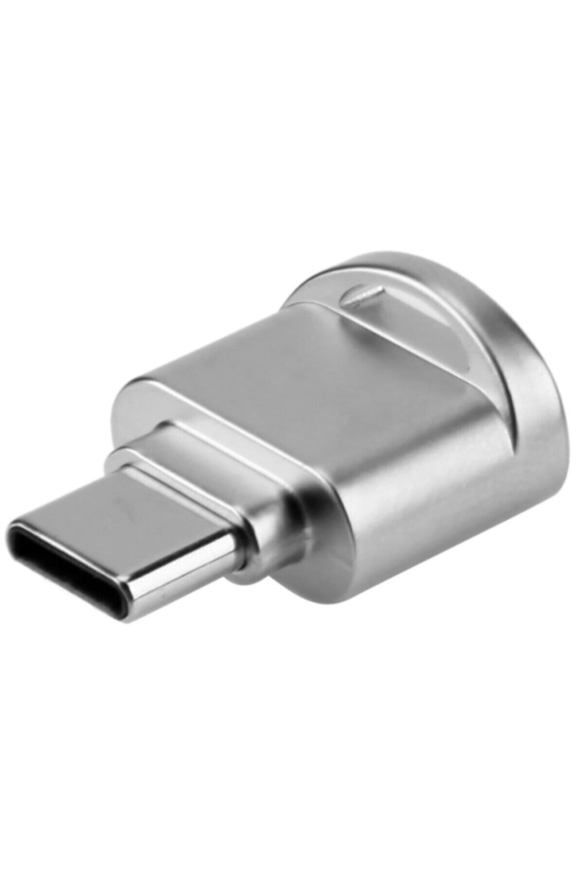 Genel Markalar 4477 USB Type-C 3.1 To Micro SD TF Hafıza Kart Okuyucu OTG Adaptörü Uyumlu