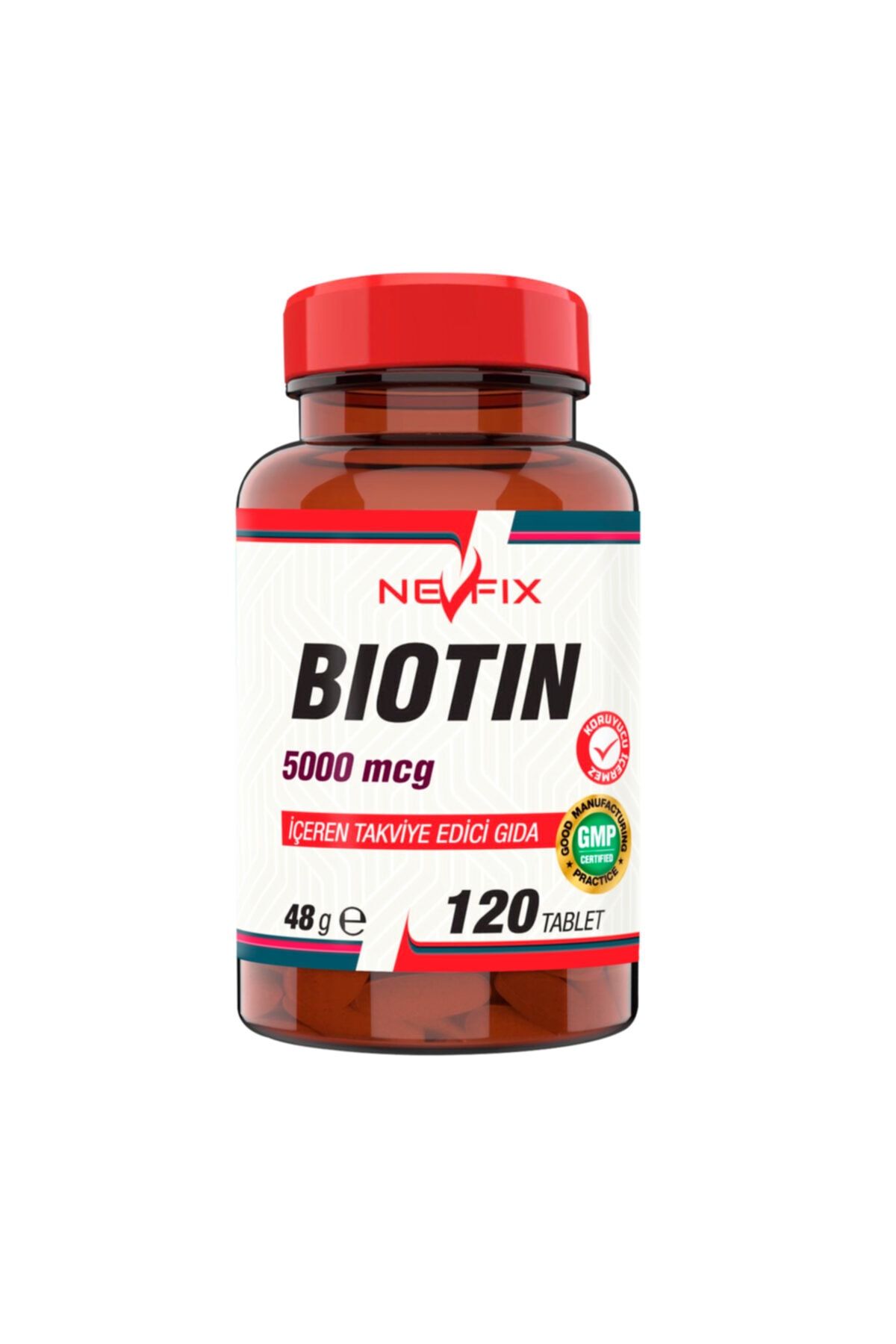 Nevfix Biotin 5 mg 120 Tablet