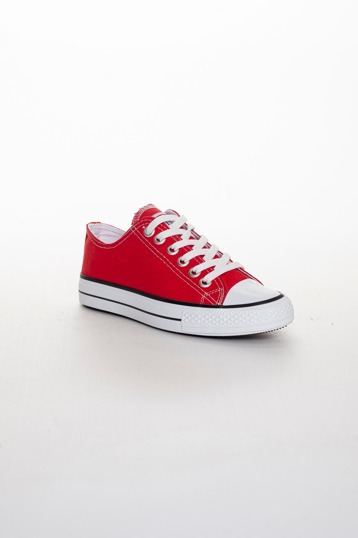 Odal Shoes Unisex Kırmızı Ortopedik Şeritli Sneakers Cnvrs3579746
