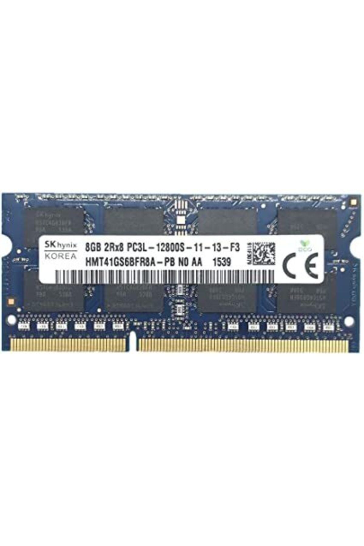 Hynix Sk Hmt41gs6bfr8a-pb 8gb Ddr3-1600 Mhz Pc3l 12800 1.35v 16 Çip Notebook Ram Kutusuz