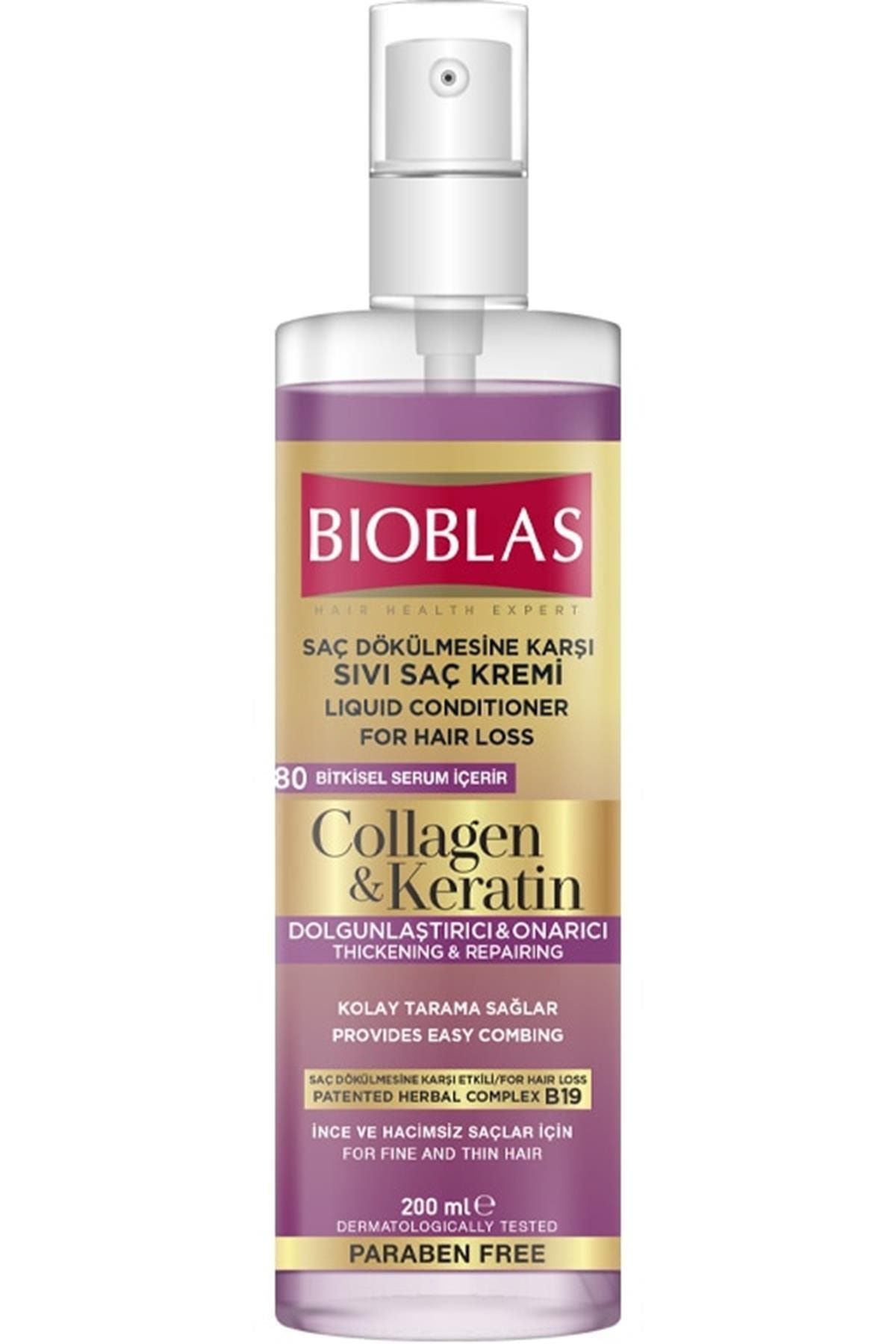 Bioblas Marka: Kolajen & Keratin Sıvı Saç Kremi 200 Ml Kategori: Saç Kremi