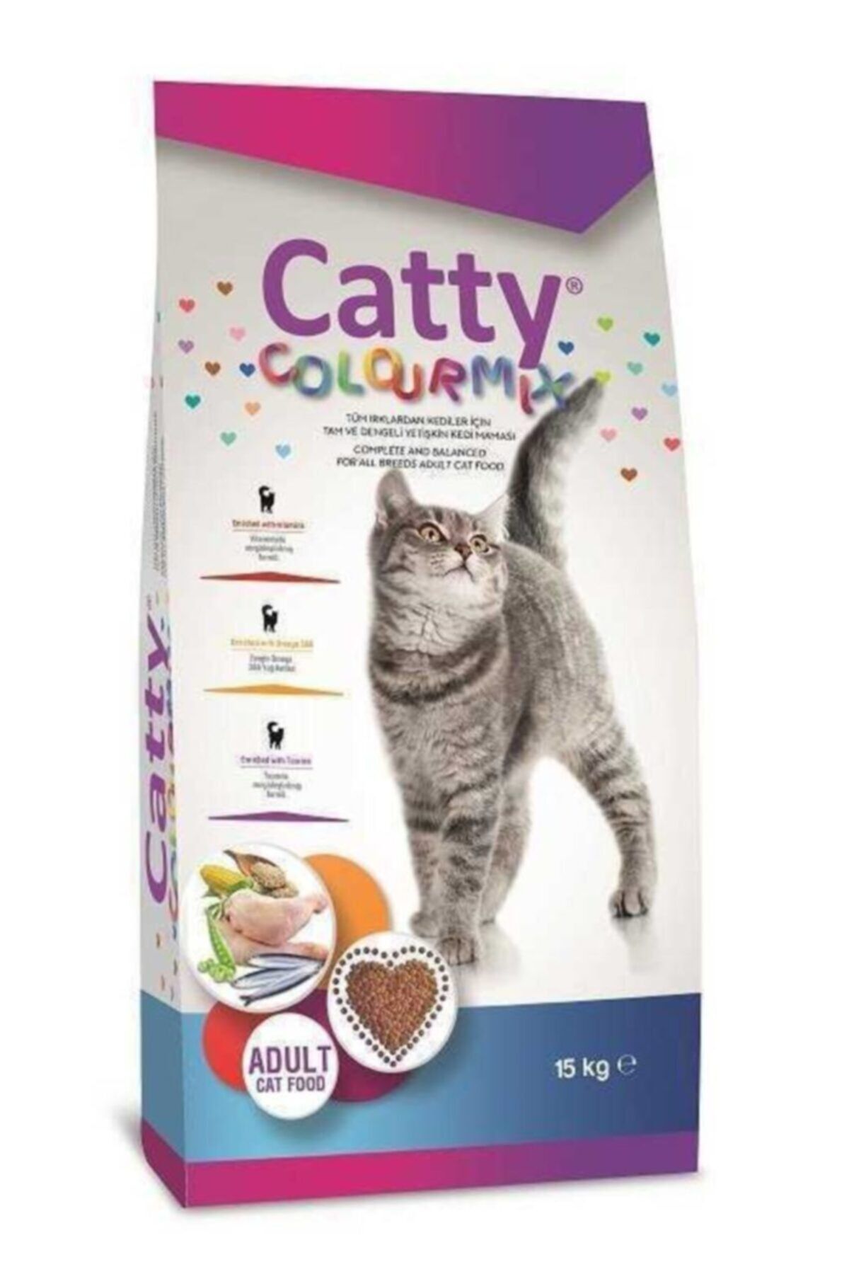 Cambridge Polo Club Catty Color Mix Renkli Yetişkin Kedi Maması 15 kg
