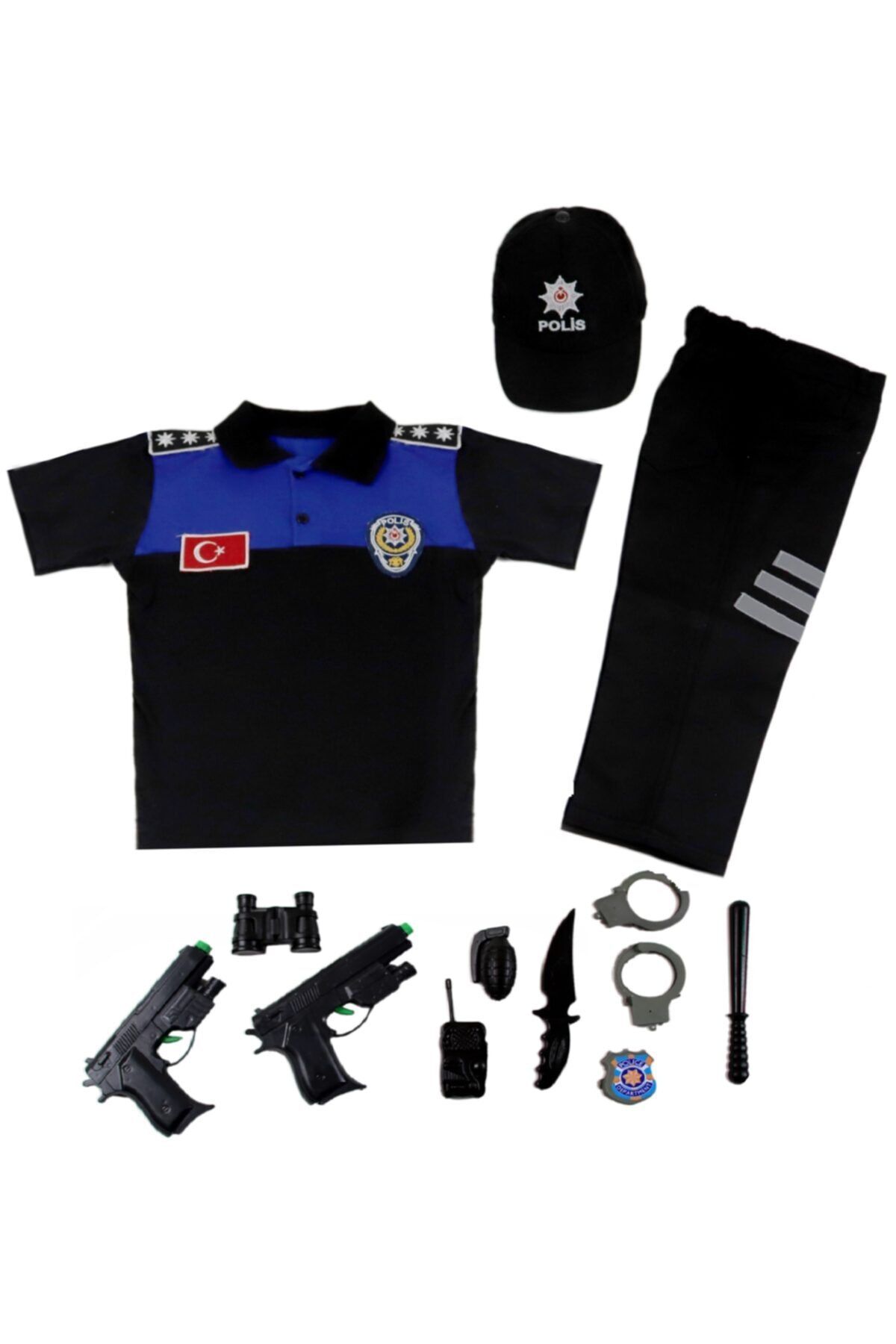 Liyavera Unisex Polo Yaka Türk Sivil Toplum Polis Kostümü Çocuk Kıyafeti 2