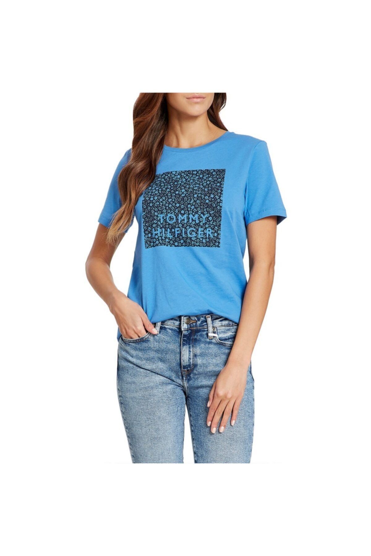 Tommy Hilfiger Contrast Logo Organic Cotton Woman T-shirt