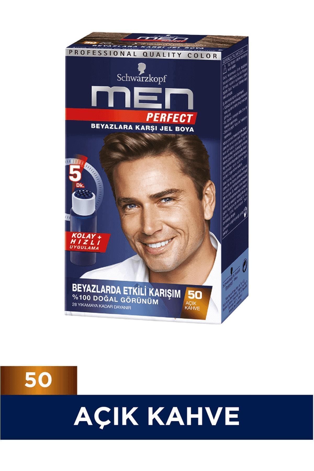 Men Perfect Erkek Saç Boyası 50 Açık Kahve