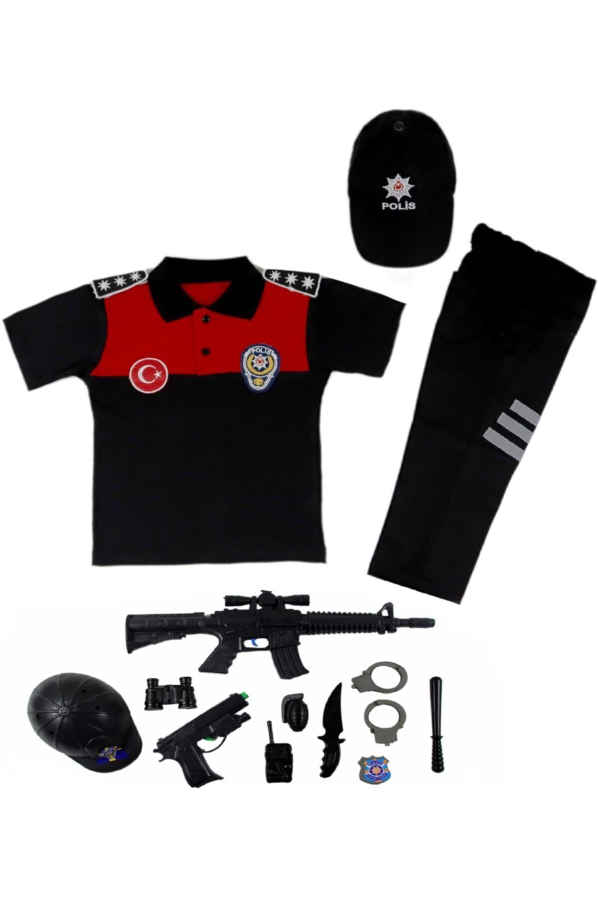 Liyavera Unisex Polo Yaka Türk Yunus Polis Kostümü Çocuk Kıyafeti 3