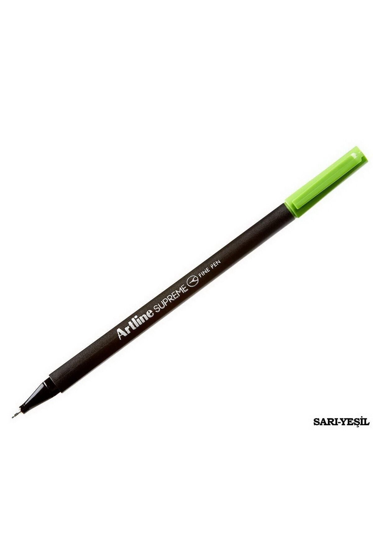 artline Supreme Fine Pen 0.4 mm Keçe Kalem Sarı Yeşil
