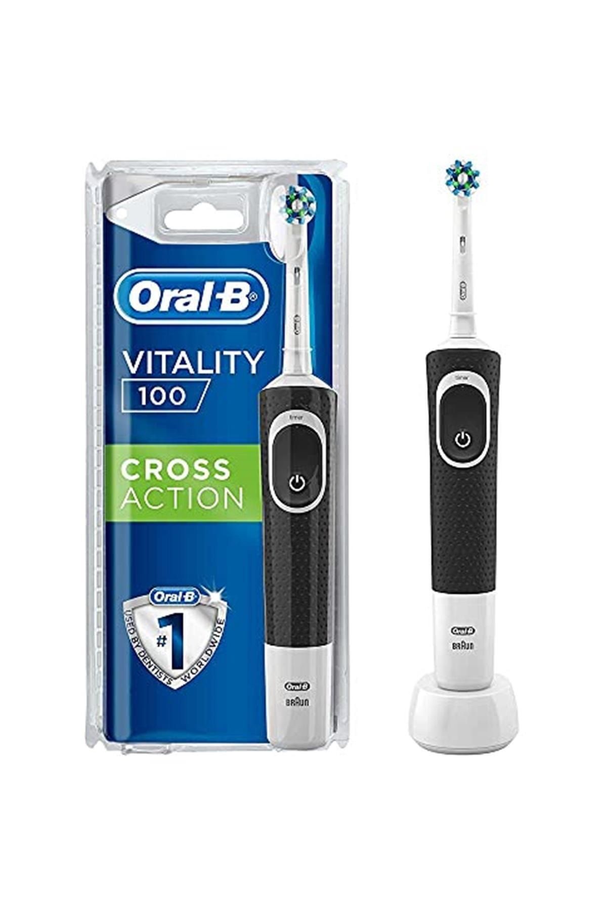 Oral-B D100 Vitality Cross Action Şarjlı Diş Fırçası - Siyah