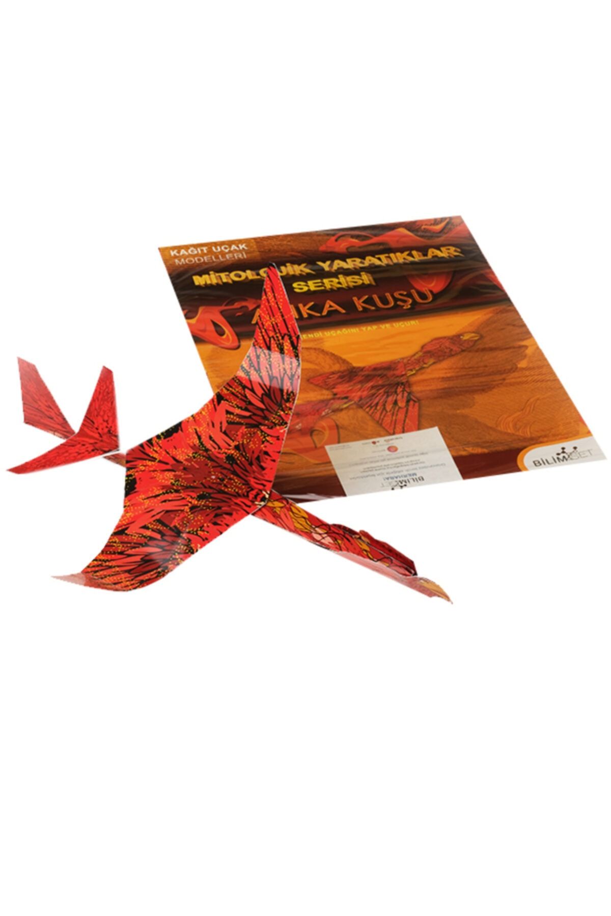 BİLİMSET Kağıt Uçak Serisi:mitolojik Anka Kuşu Bilimsel Zeka Dikkat Beceri Geliştirici Eğitici Oyuncak