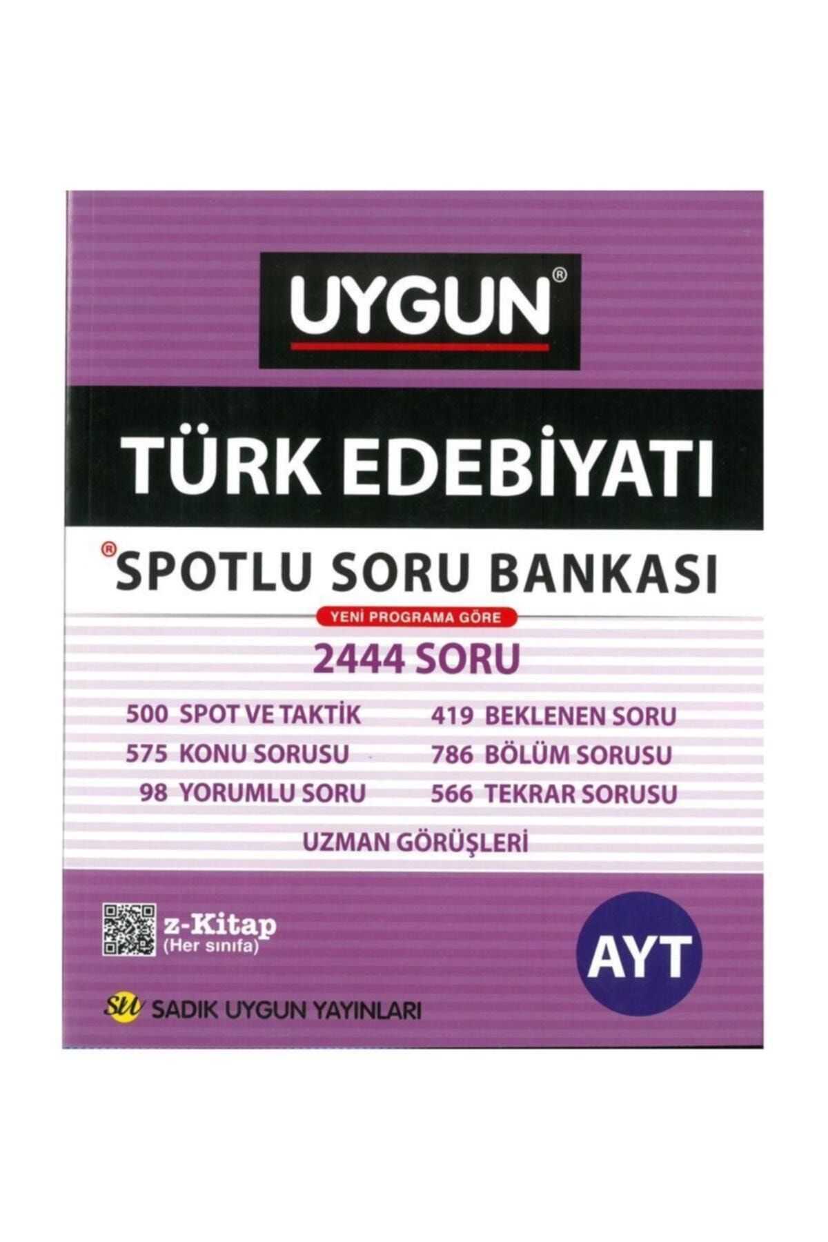 Sadık Uygun Yayınları Ayt Türk Edebiyatı Spotlu Soru Bankası