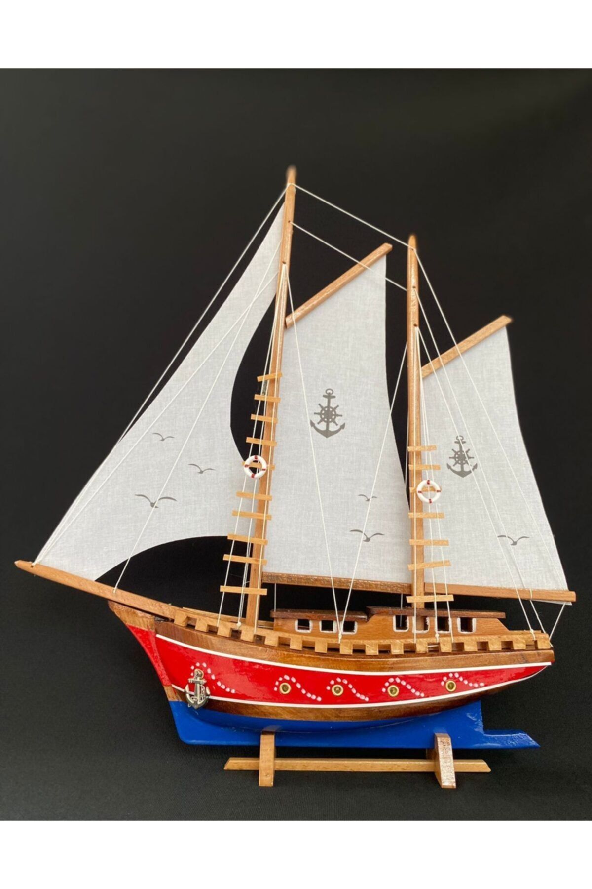 AYHAN KOTRA Karadeniz Maket Gemi Yat Modeli, Dekoratif Ev Hediyesi