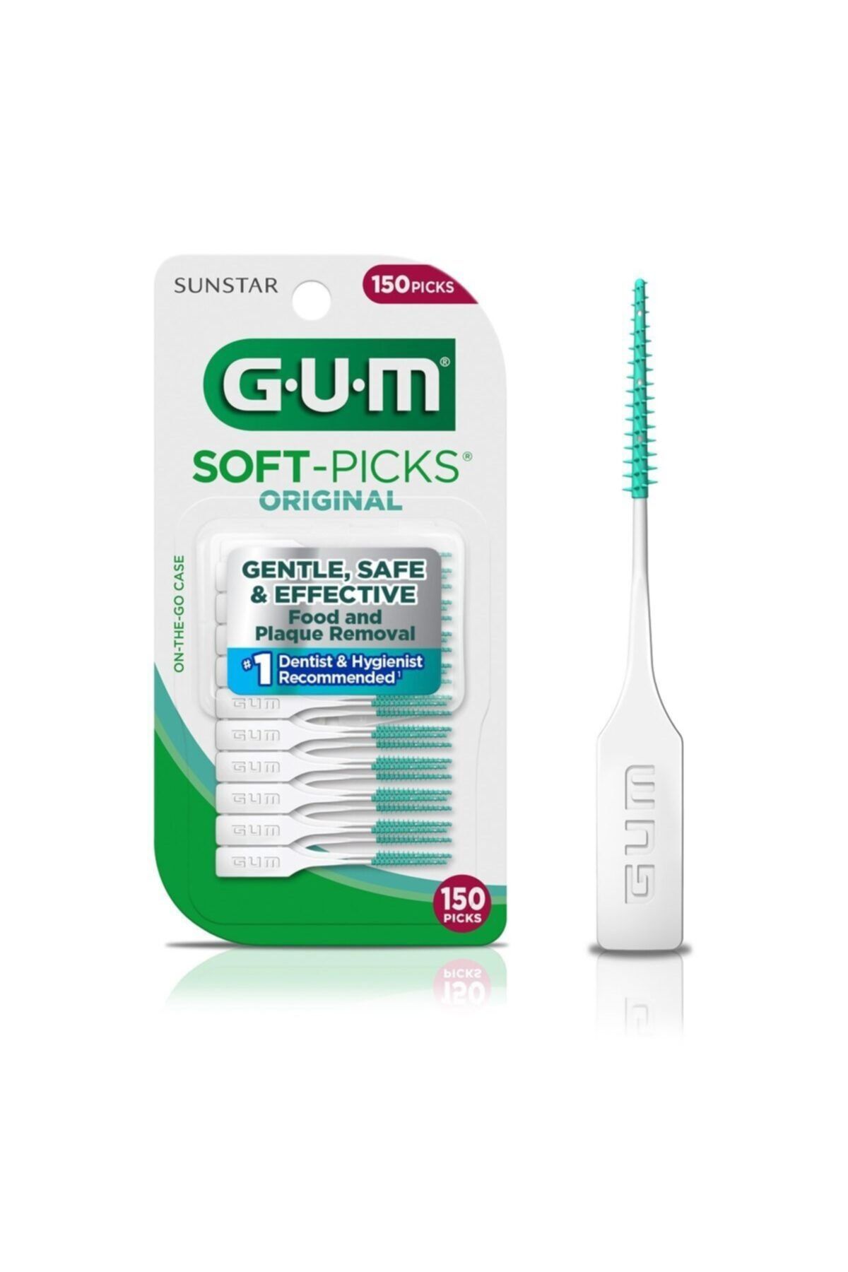 GUM Soft Picks Diş Arası Temizleme Arayüz Fırçası Kürdan 150 Adet