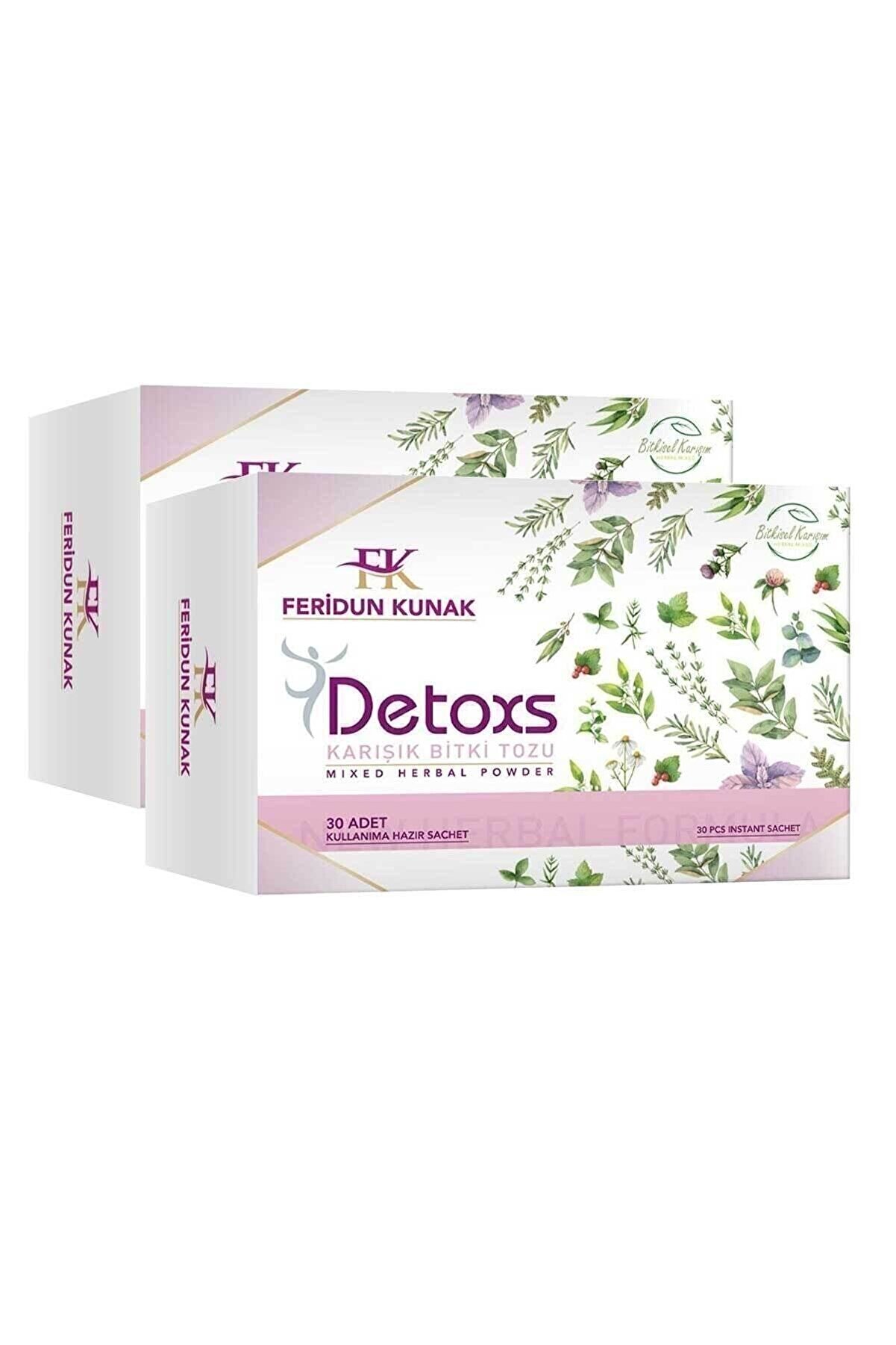 Feridun Kunak Detoxs Karışık Bitki Tozu Feriduk Kunak Detoxs Çayı 2 Kutu 60 Günlük Kullanım 300g