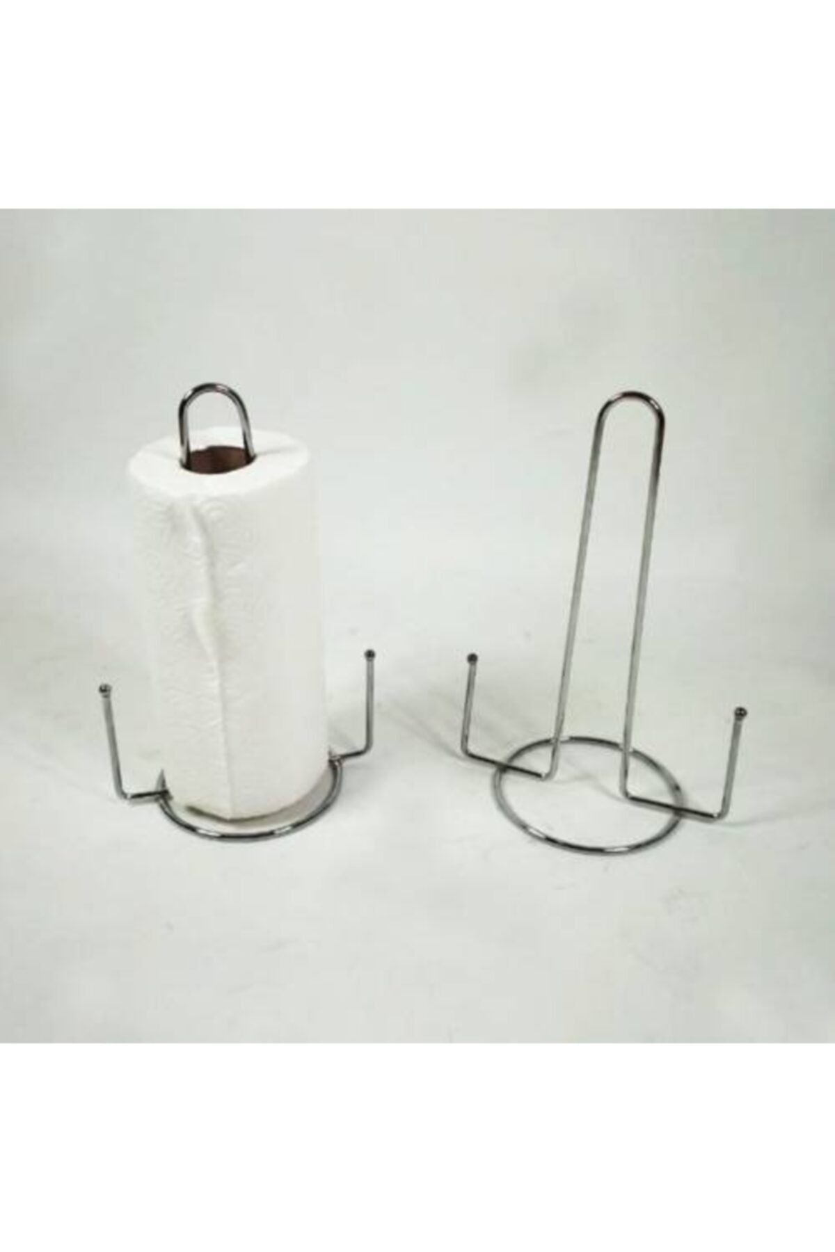 abnturk Krom Kağıt Havluluk Paslanmaz Çelik Tezgah Üstü Rulo Havlu Standı Kolay Taşınır