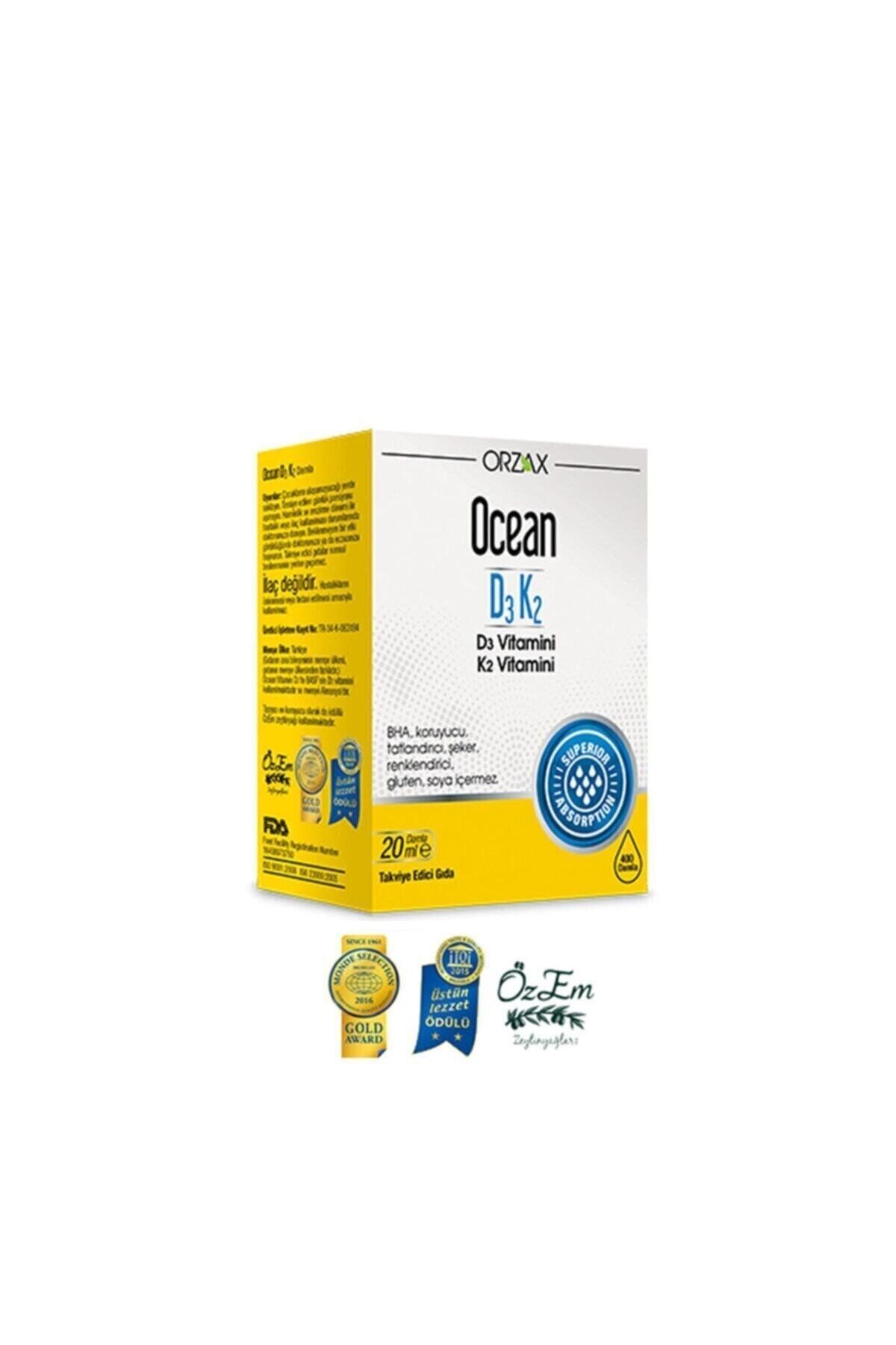 Ocean Orzax Vitamin D3 K2 Damla 20ml