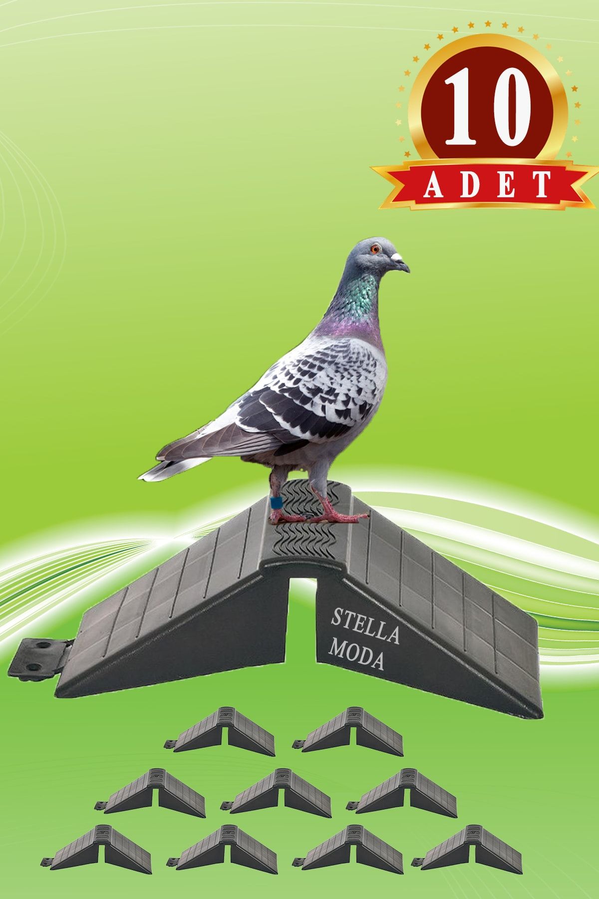 mutlu tavukçuluk Tünek Güvercin Bekar Tüneği 10 Adet Plastik Kuş Pigeon Yuva Taklacı Hünkari Balon Hatay Güvercini